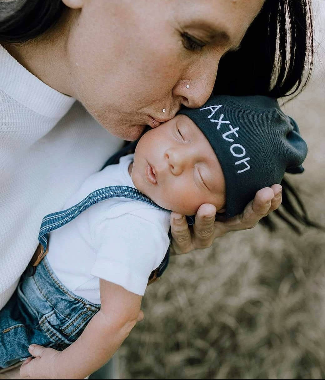 Axton is registered to the contest to win money with this photo: baby, baby_products, baby_toddler_clothing, cheek, child, flash_photography, fun, gesture, happy, headwear, hug, love, nose, pattern, people_in_nature, person, plaid, portrait_photography, skin, t_shirt