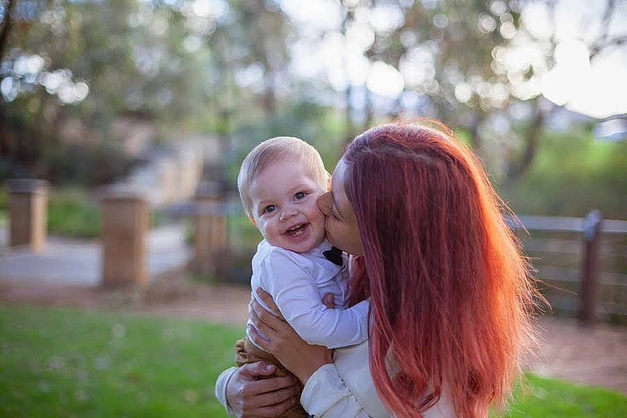 Emmett-archer joined the competition — help win amazing prizes! child, daughter, fun, gesture, grass, happy, hug, interaction, love, mother, people, people_in_nature, person, photograph, photography, smile, toddler, tree