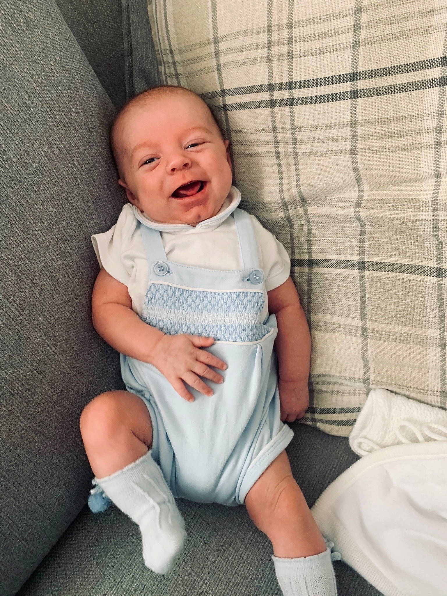 Archie Witts joined the competition — help win amazing prizes! baby, baby_products, baby_toddler_clothing, cheek, child, facial_expression, leg, people, person, product, sitting, skin, sleeve, smile, toddler