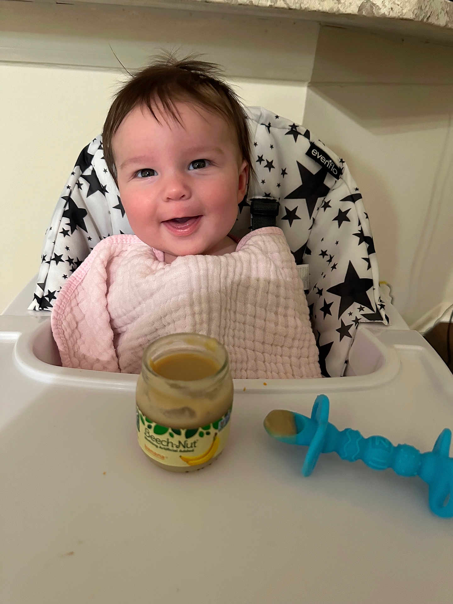 Amelia joined the competition — help win amazing prizes! baby, can, clothing, cream, cup, cutlery, dessert, face, food, furniture, head, icecream, jar, knitwear, person, photography, portrait, spoon, sweater, tin