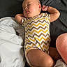 Louis joined the competition — help win amazing prizes! baby, sleeping, onesie, zigzag_pattern, bed, blanket, infant, peaceful, resting, child, cute, soft, cozy, relaxing, pillow, skin, indoors, comfort, toddler, apparel