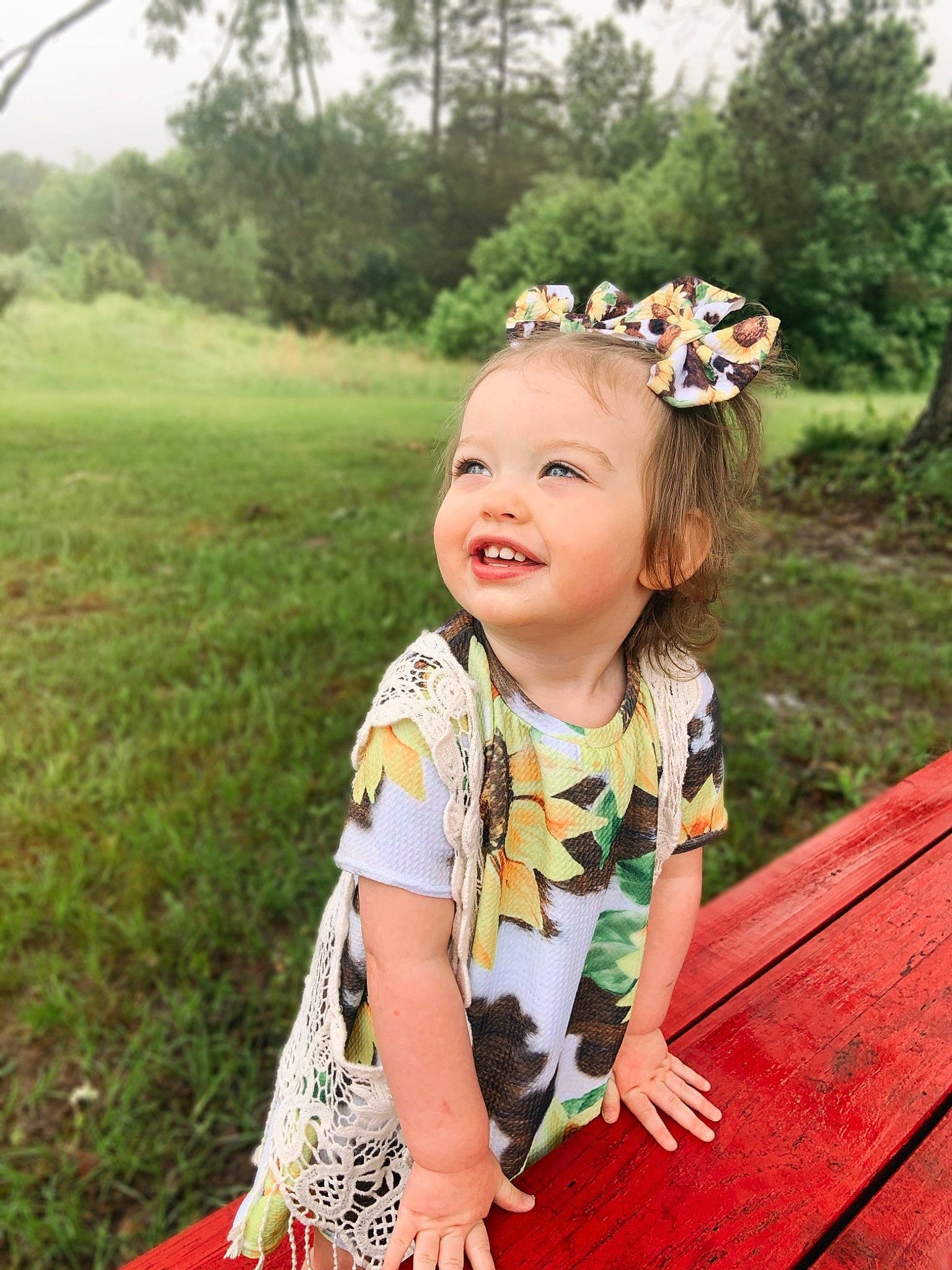 Tinsley joined the competition — help win amazing prizes! baby_toddler_clothing, day_dress, eye, flash_photography, flower, grass, grass_family, happy, headband, headpiece, joy, leaf, people_in_nature, person, pink, plant, skin, smile, summer, sunlight