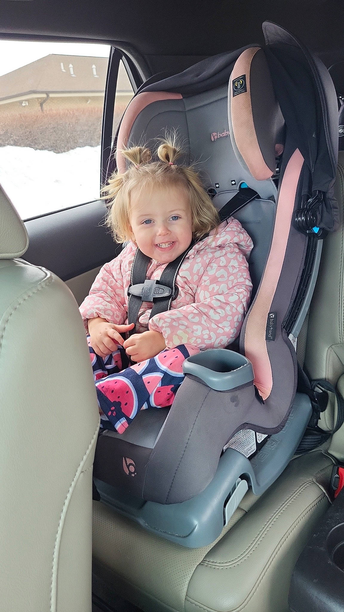 Tessa joined the competition — help win amazing prizes! auto_part, automotive_design, baby_toddler_clothing, car_seat, car_seat_cover, child, comfort, face, family_car, head_restraint, joy, luxury_vehicle, mode_of_transport, motor_vehicle, person, product, sitting, smile, toddler, vehicle