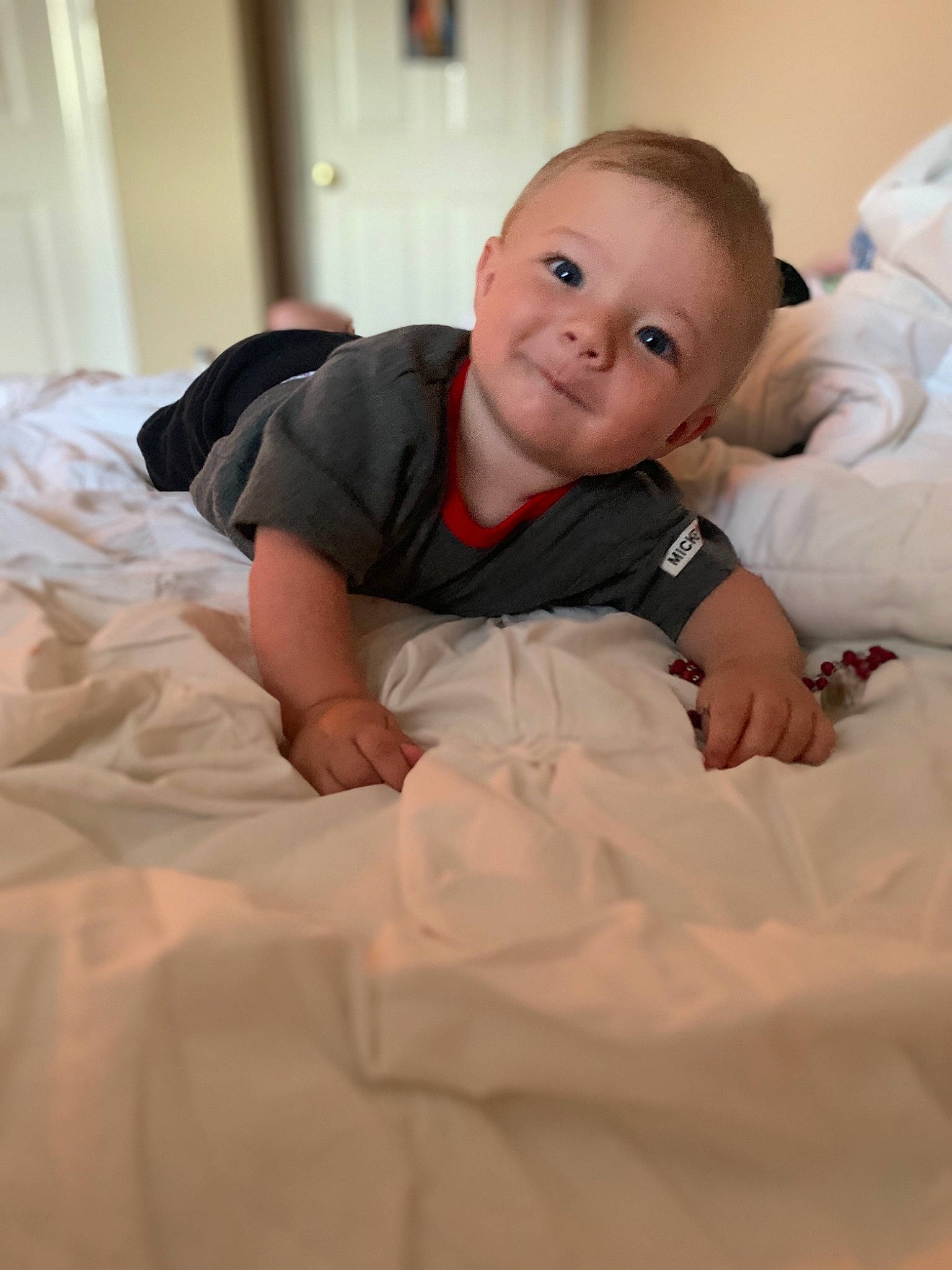 John joined the competition — help win amazing prizes! baby, baby_toddler_clothing, cheek, child, chin, comfort, event, finger, flash_photography, flooring, fun, gesture, happy, iris, mammal, mouth, nose, person, skin, smile