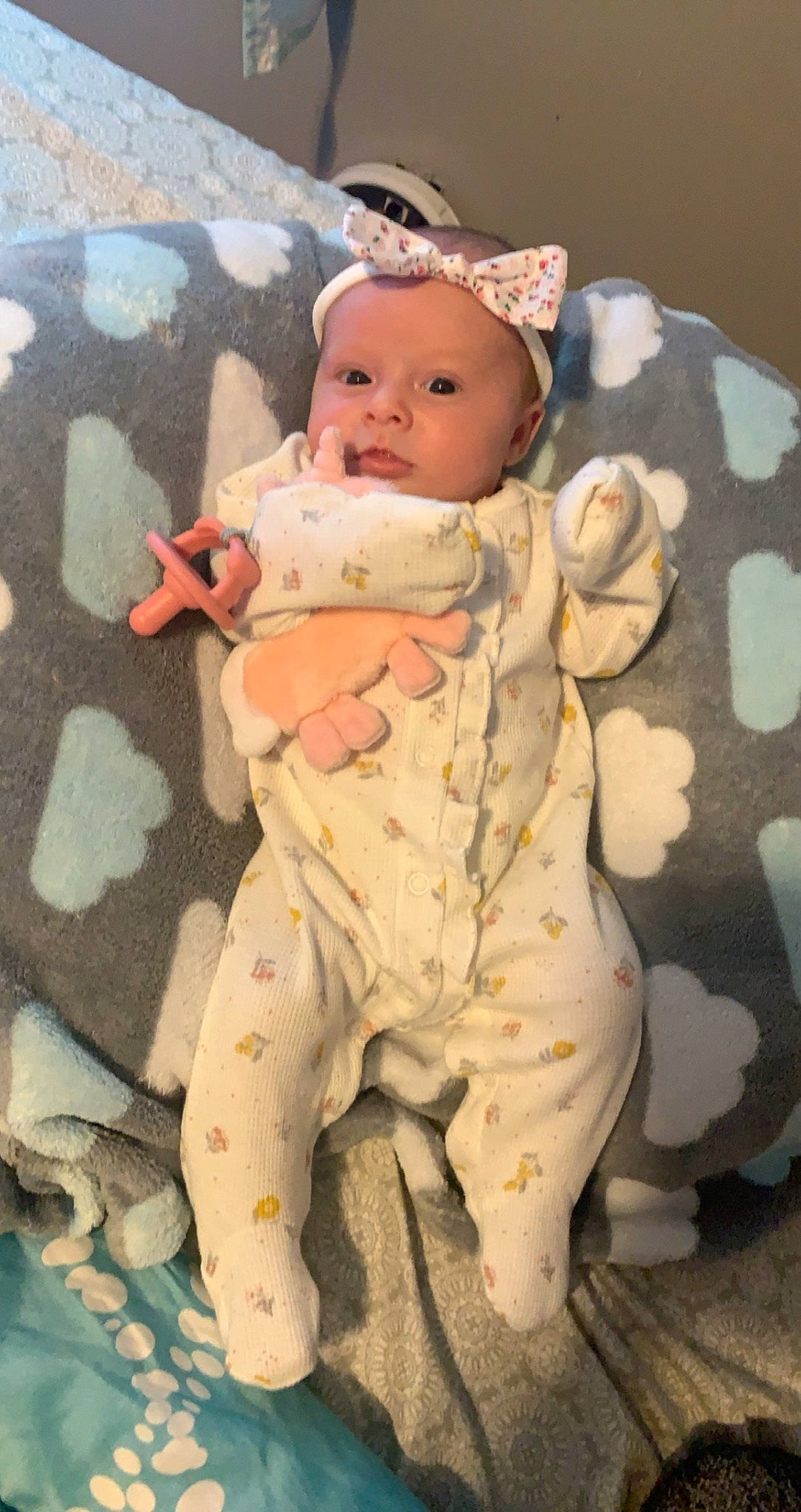 Emma is registered to the contest to win money with this photo: baby, baby_products, baby_sleeping, baby_toddler_clothing, camouflage, cap, carmine, cheek, child, comfort, eye, face, finger, head, headgear, headwear, military_camouflage, pattern, person, skin