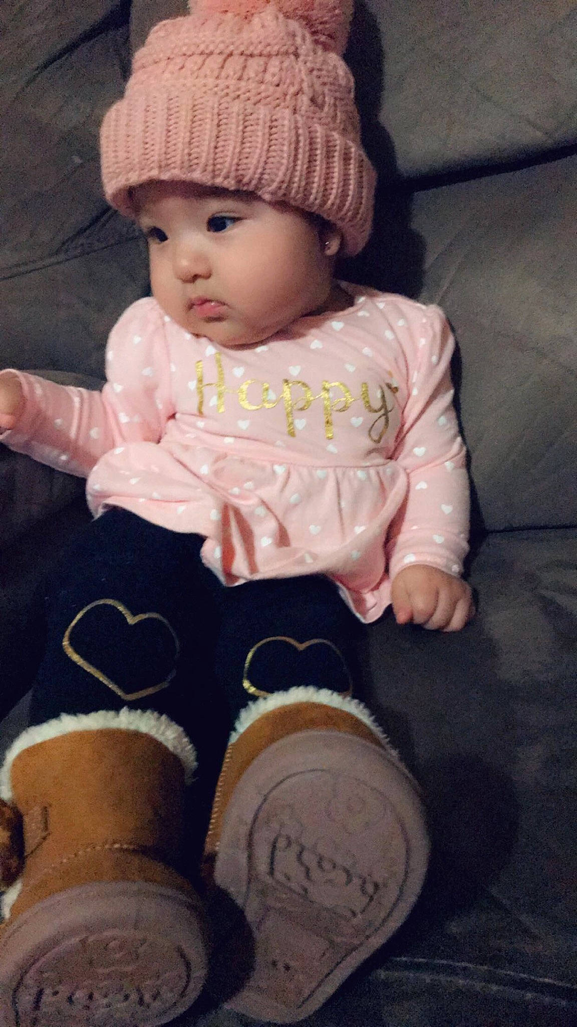 Ayana joined the competition — help win amazing prizes! baby, beige, bonnet, cap, child, doll, headgear, headwear, knit_cap, person, toddler, toy, wool