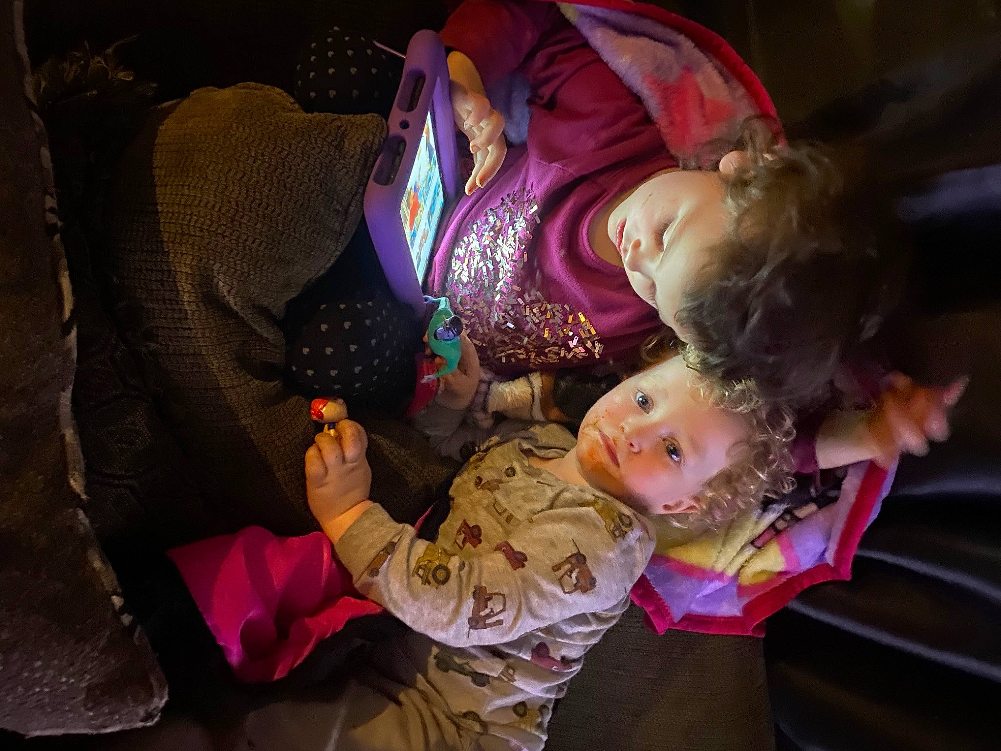 Liberty joined the competition — help win amazing prizes! baby, cheek, child, comfort, event, fun, happy, human_body, lap, magenta, mouth, person, pink, purple, room, sitting, textile, toddler, tradition, tree