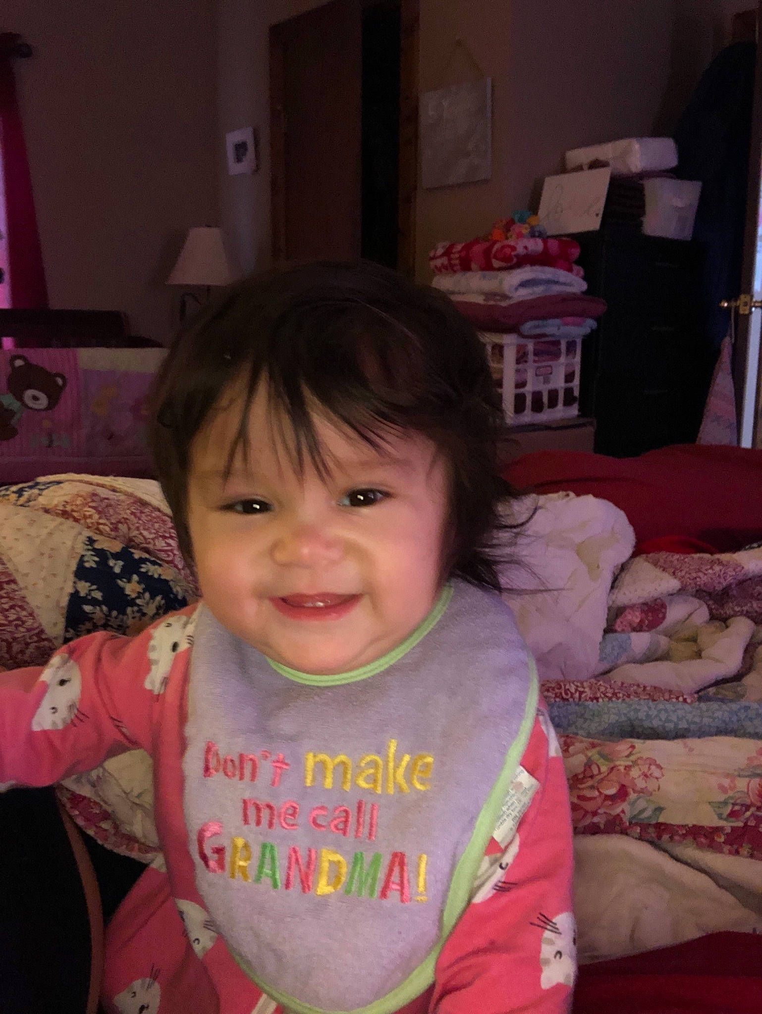 Tasia is registered to the contest to win money with this photo: baby, cheek, child, face, iris, joy, person, pink, skin, smile, toddler