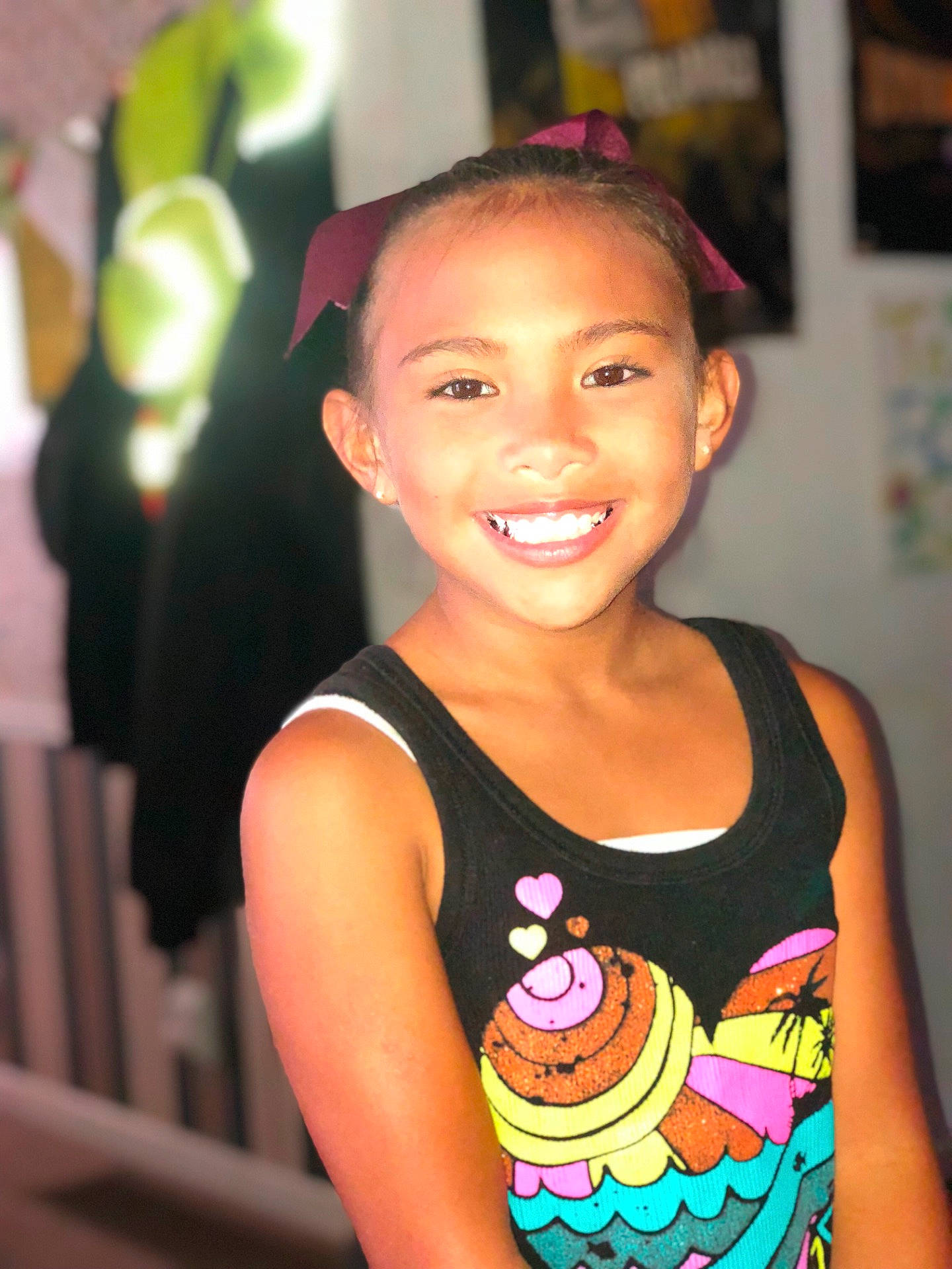 Tayla is registered to the contest to win money with this photo: child, cool, ear, facial_expression, fun, girl, hair_accessory, hairstyle, happiness, joy, person, product, skin, smile, toddler