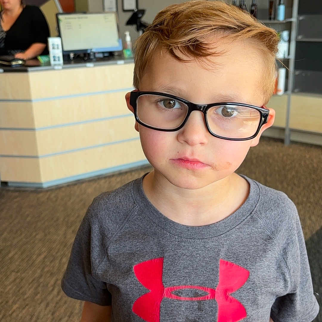 Jayse joined the competition — help win amazing prizes! accessories, adult, boy, child, clothing, computer, desk, electronics, face, female, furniture, glasses, head, male, person, photography, portrait, t_shirt, table, woman
