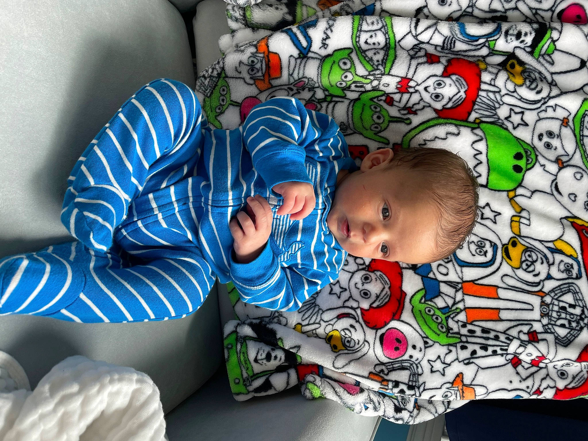 Vinny joined the competition — help win amazing prizes! art, baby, baby_products, baby_toddler_clothing, child, comfort, eye, facial_expression, fun, happy, human_body, linens, people, person, sleeve, snapshot, t_shirt, textile, toddler, tree