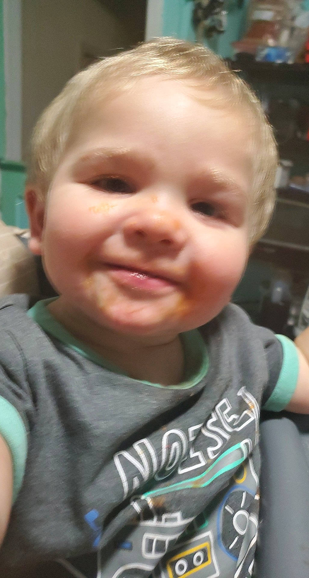 Richard is registered to the contest to win money with this photo: baby, cheek, child, chin, cool, ear, eye, eyebrow, face, facial_expression, forehead, head, joy, laugh, lip, mouth, nose, person, skin, smile