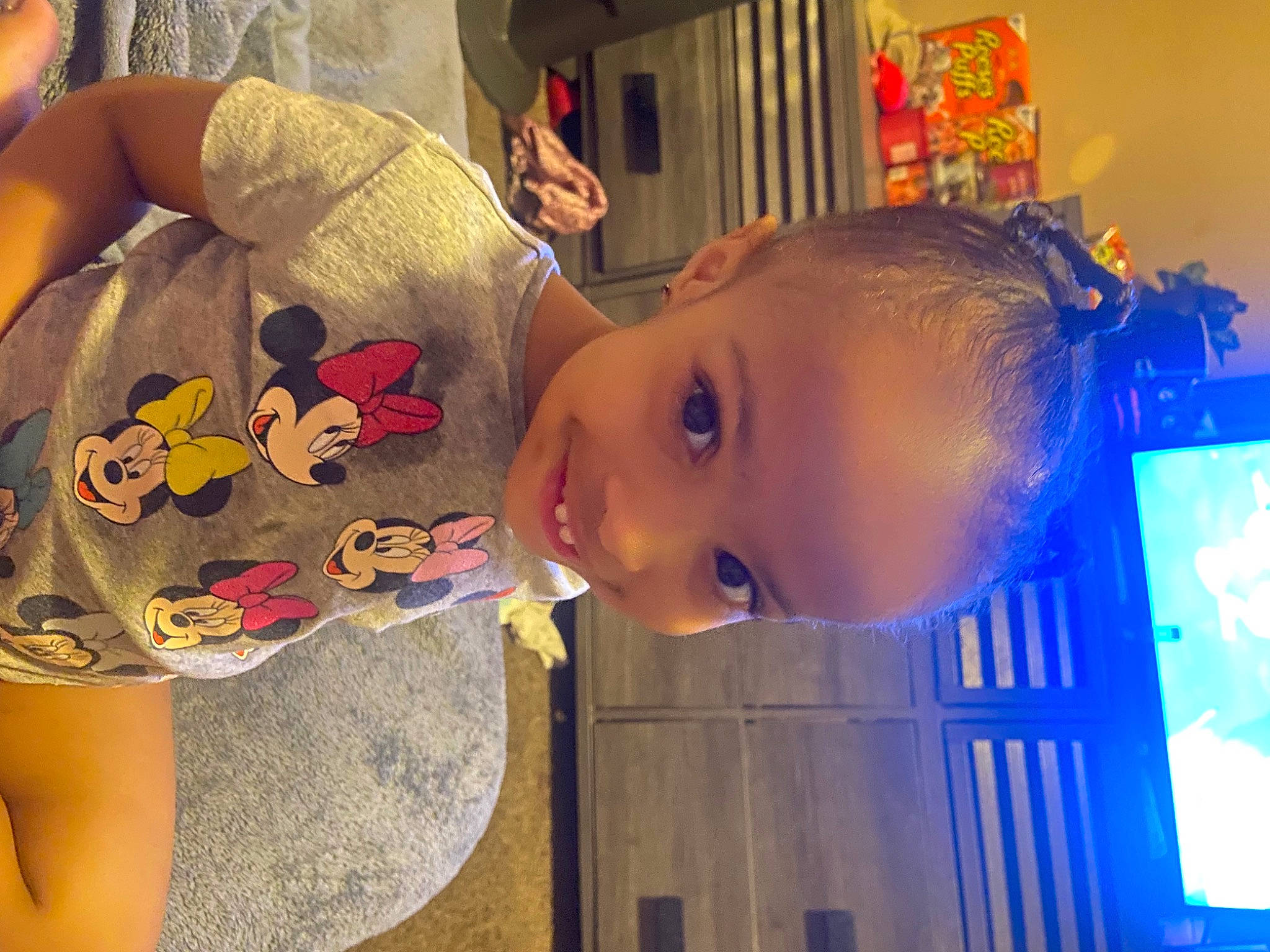 Avyana Nichole joined the competition — help win amazing prizes! baby, cheek, child, ear, electric_blue, eyelash, forehead, fun, happy, iris, mouth, nose, pattern, person, play, room, sleeve, smile, toddler, visual_arts