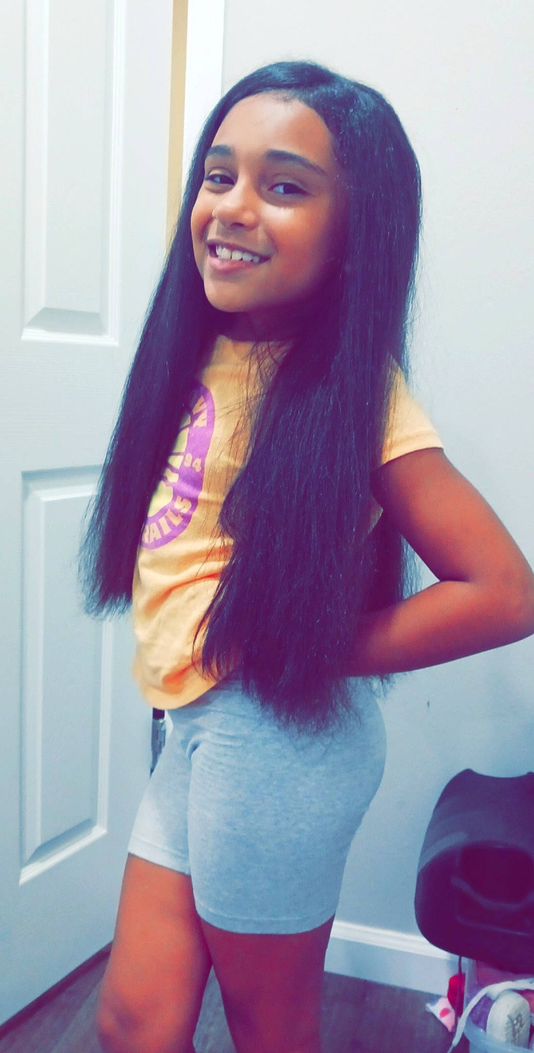 Ameliana is registered to the contest to win money with this photo: black_hair, chest, cool, eyelash, hair, hairstyle, happy, human_body, joy, layered_hair, lip, muscle, neck, person, shoulder, sleeve, smile, sportswear, thigh, trunk