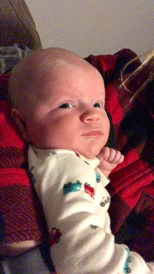 Brayden joined the competition — help win amazing prizes! baby, baby_toddler_clothing, carmine, cheek, child, collar, comfort, eye, iris, lip, mouth, nose, pattern, person, sitting, skin, sleeve, smile, tartan, thumb