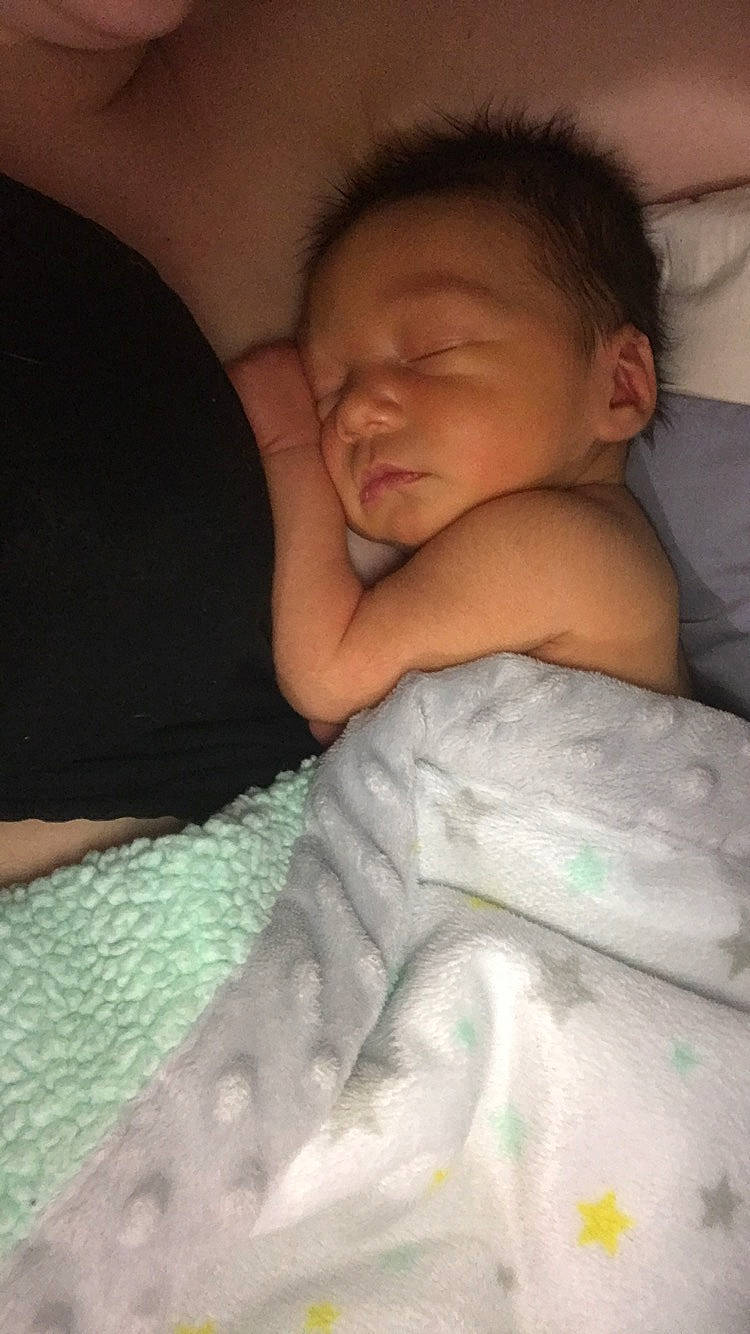 Deandre joined the competition — help win amazing prizes! arm, baby, bedtime, birth, cheek, child, muscle, nap, nose, person, skin, sleep, toddler