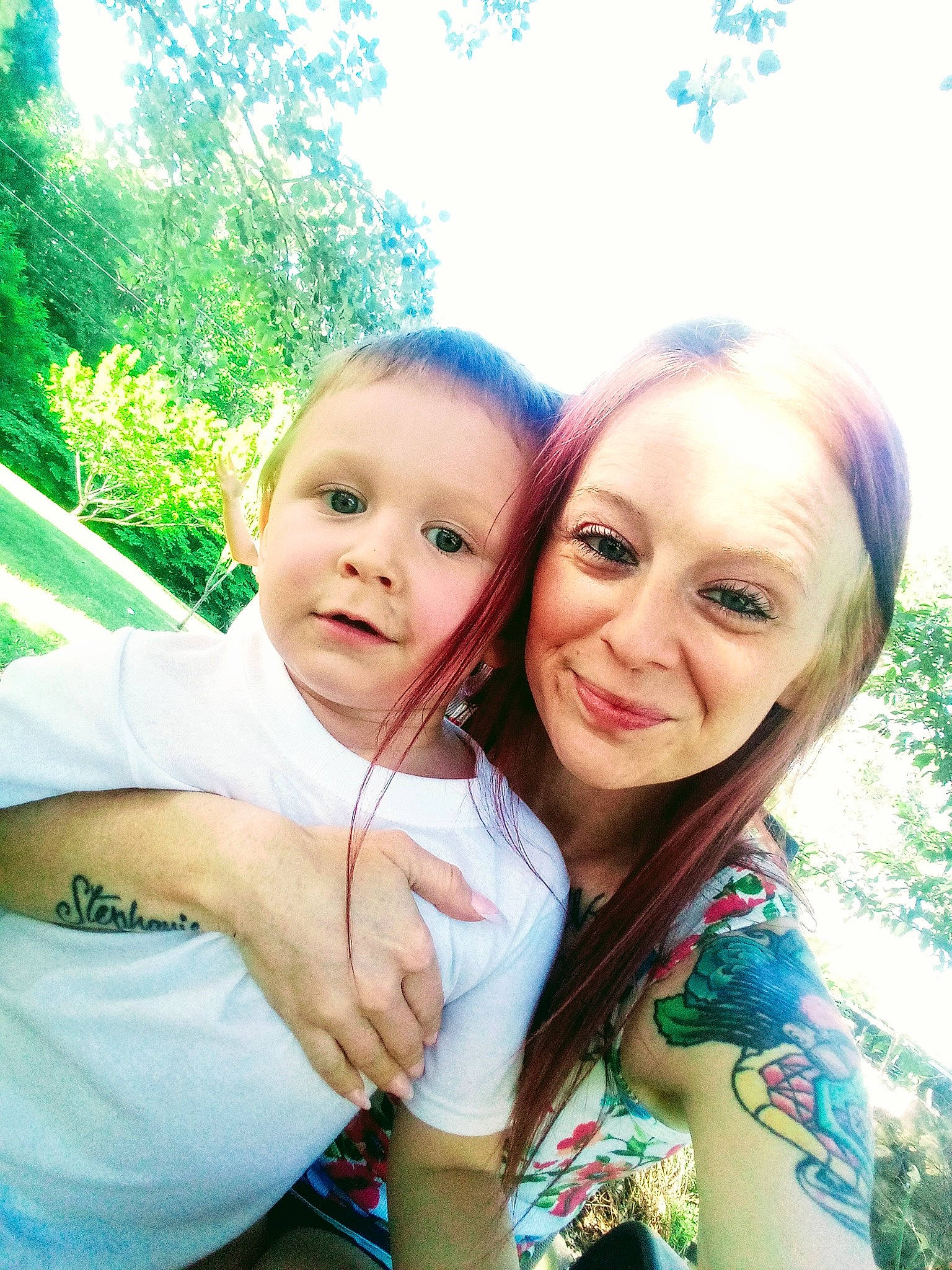 Matthew Jr joined the competition — help win amazing prizes! blond, friendship, fun, gesture, grass, green, hand, happy, interaction, iris, joy, leisure, lip, people_in_nature, person, plant, skin, smile, sunlight, t_shirt