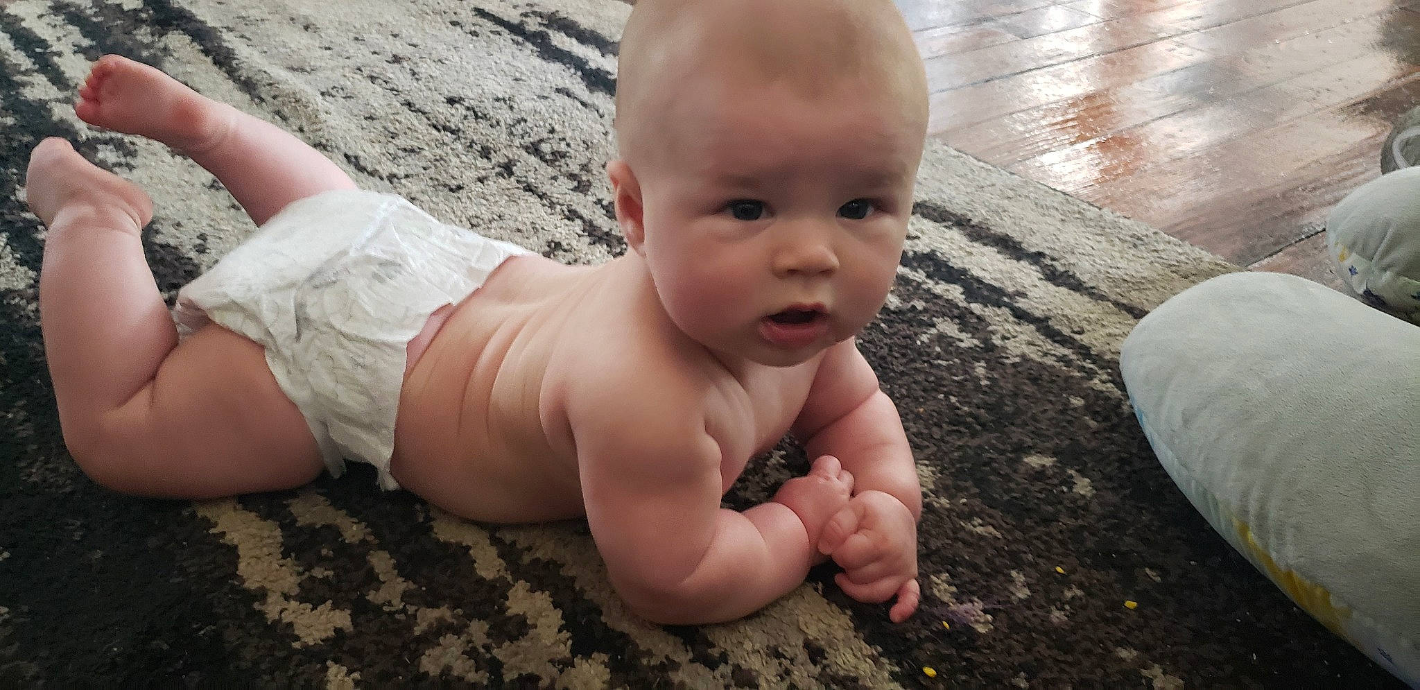 Vander joined the competition — help win amazing prizes! arm, baby, baby_making_funny_faces, cheek, child, crawling, face, finger, hand, head, leg, mouth, muscle, person, sitting, skin, smile, thumb, toddler, tummy_time