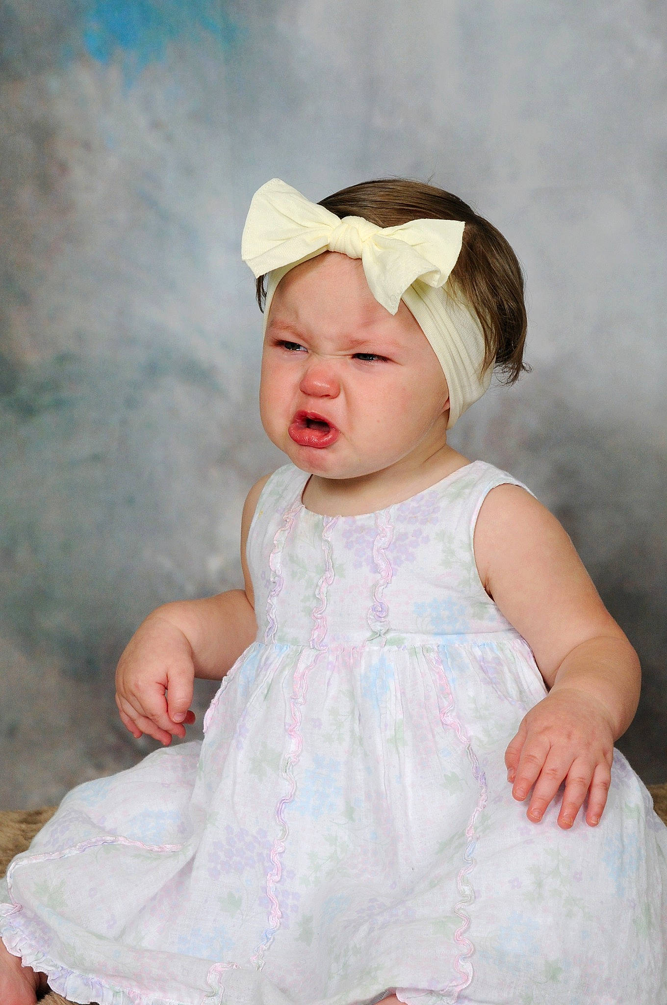 Chloe is registered to the contest to win money with this photo: baby, baby_toddler_clothing, cheek, child, chin, clothing, day_dress, dress, embellishment, face, flash_photography, fun, happy, headgear, headwear, iris, lip, person, pink, skin