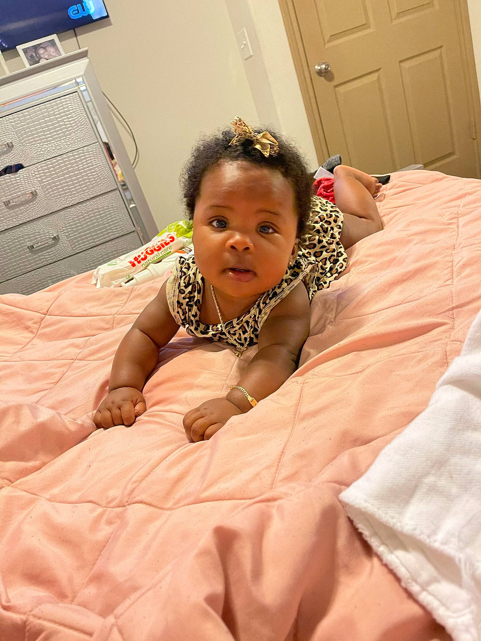 Reign joined the competition — help win amazing prizes! baby, bed, bedding, child, comfort, computer_keyboard, computer_monitor, event, eye, face, flooring, happy, head, human_body, input_device, linens, peripheral, person, skin, smile