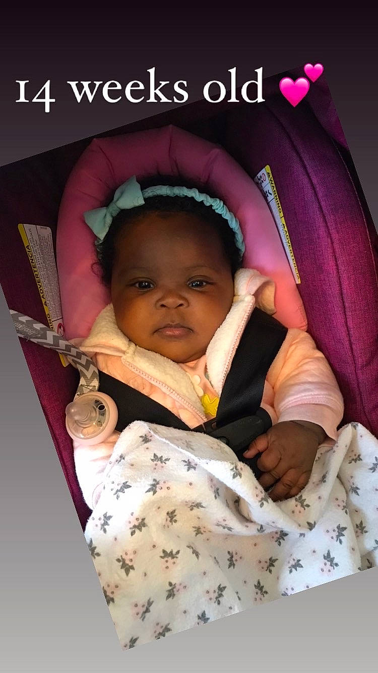 Reign joined the competition — help win amazing prizes! baby, baby_products, baby_safety, baby_toddler_clothing, cheek, child, comfort, facial_expression, finger, hairstyle, happy, infant_bed, linens, mouth, nose, person, pink, product, room, skin