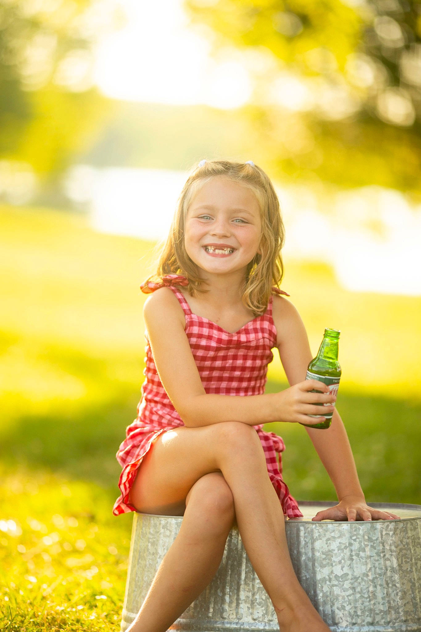 Addilyn is registered to the contest to win money with this photo: child, facial_expression, flash_photography, fun, grass, hair, hairstyle, happy, joy, leisure, people, people_in_nature, person, photograph, plant, skin, smile, standing, summer, sunlight