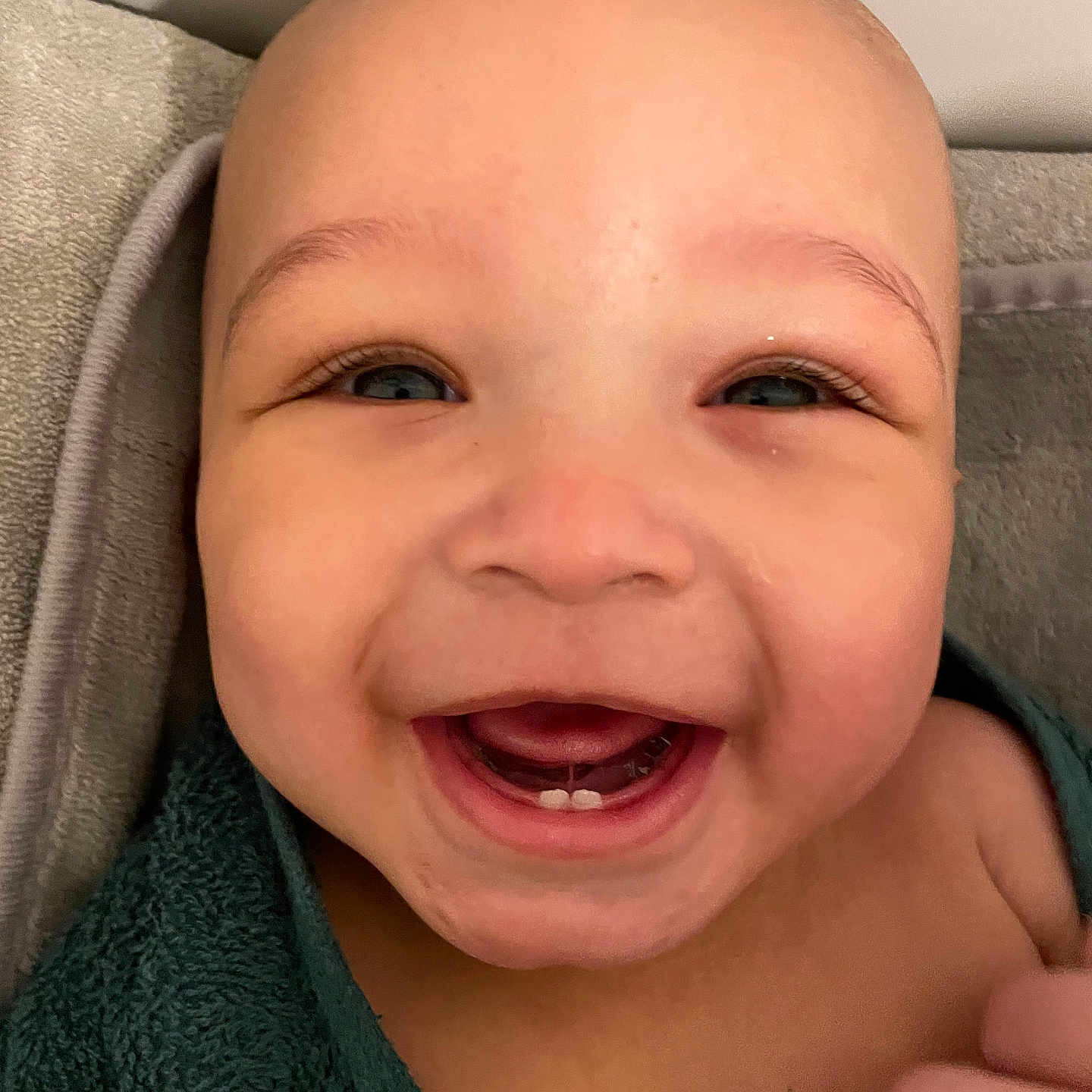 Saïan participe au concours pour gagner de l'argent avec cette photo : baby, babylaughing, face, happy, head, laughing, person, photography, portrait, smile