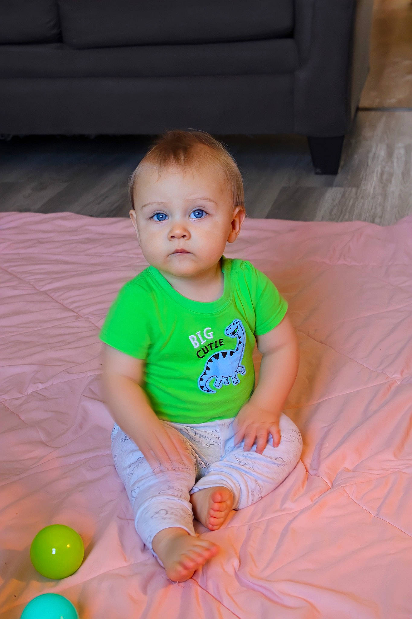 Xzavier joined the competition — help win amazing prizes! baby, baby_toddler_clothing, cheek, child, eye, face, finger, floor, flooring, fun, hair, happy, head, person, pink, product, shorts, skin, smile, toddler