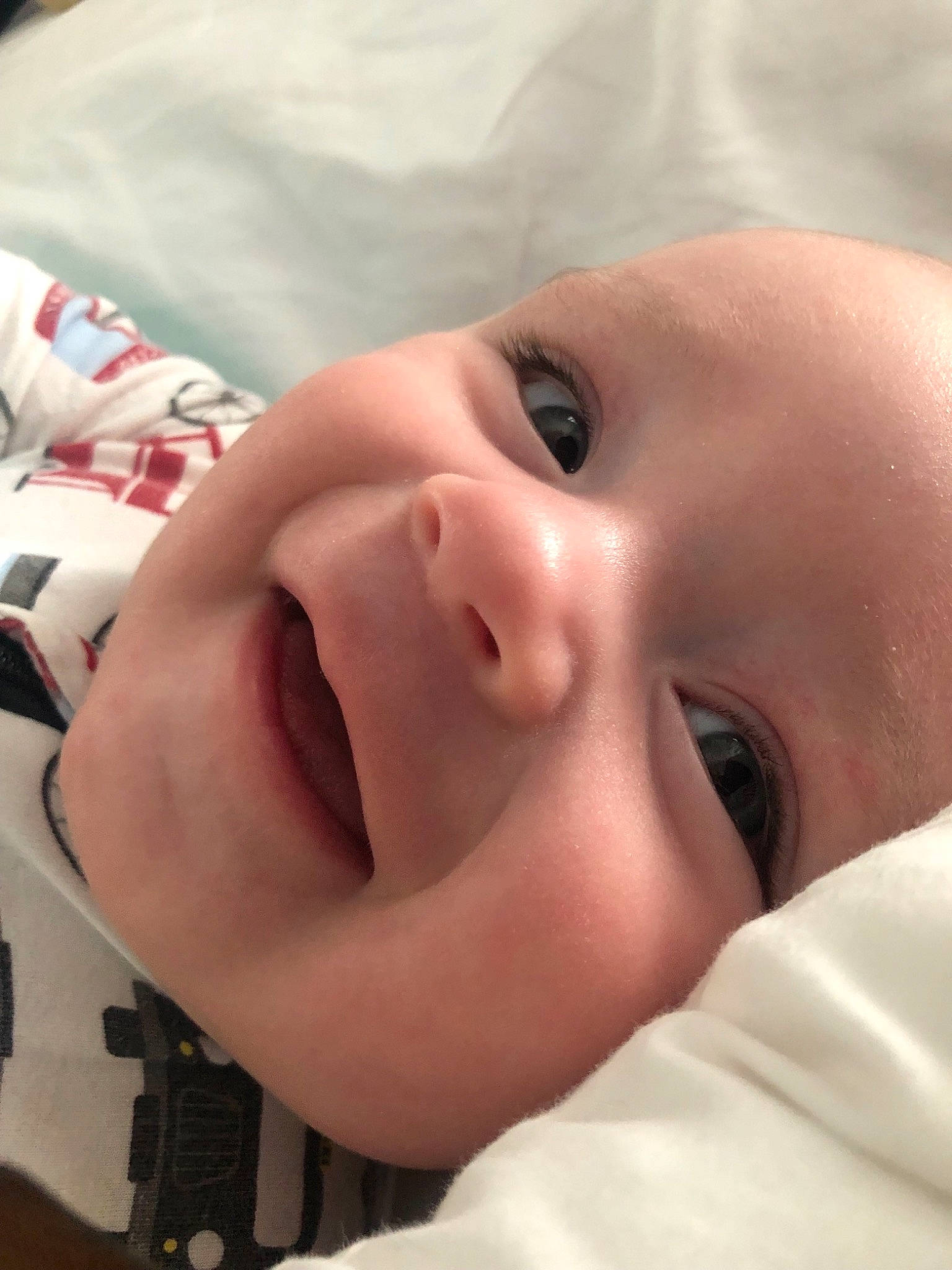 Cash joined the competition — help win amazing prizes! baby, cheek, child, chin, close_up, eye, face, facial_expression, head, lip, mouth, nose, person, skin, smile, toddler