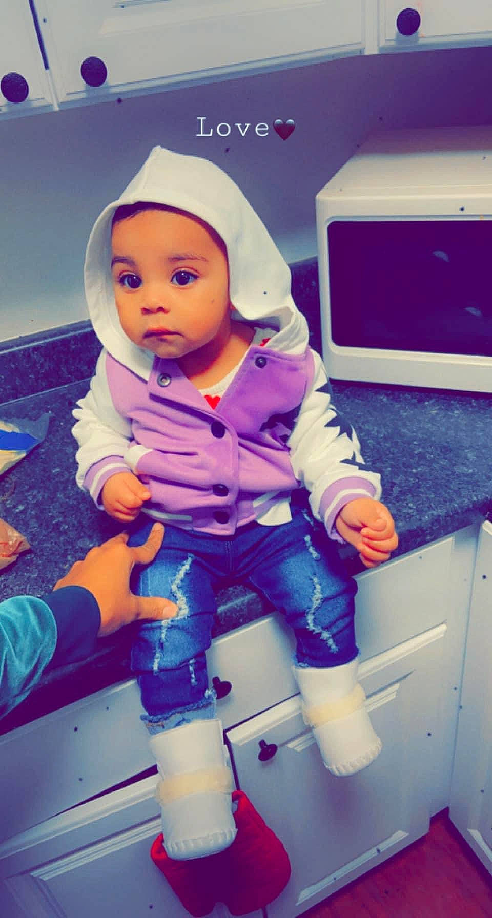 Royalty joined the competition — help win amazing prizes! baby, baby_toddler_clothing, child, electric_blue, fun, gadget, happy, hat, headwear, home_appliance, machine, magenta, person, personal_protective_equipment, product, purple, room, selfie, sitting, space