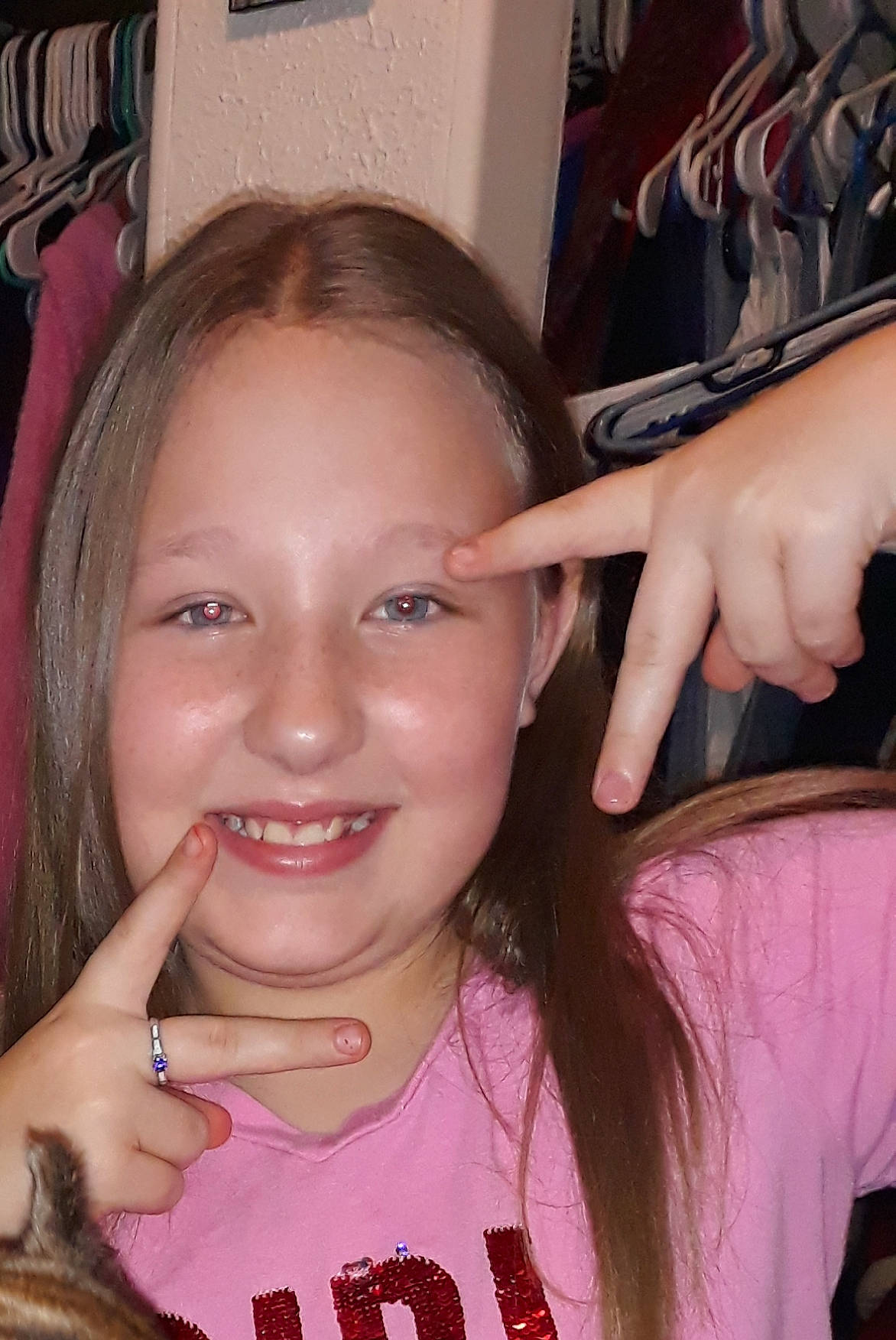 Annabelle joined the competition — help win amazing prizes! blond, brown_hair, cheek, eyebrow, eyelash, face, finger, forehead, fun, gesture, hair, hand, jaw, joy, lip, mouth, nail, nose, person, smile