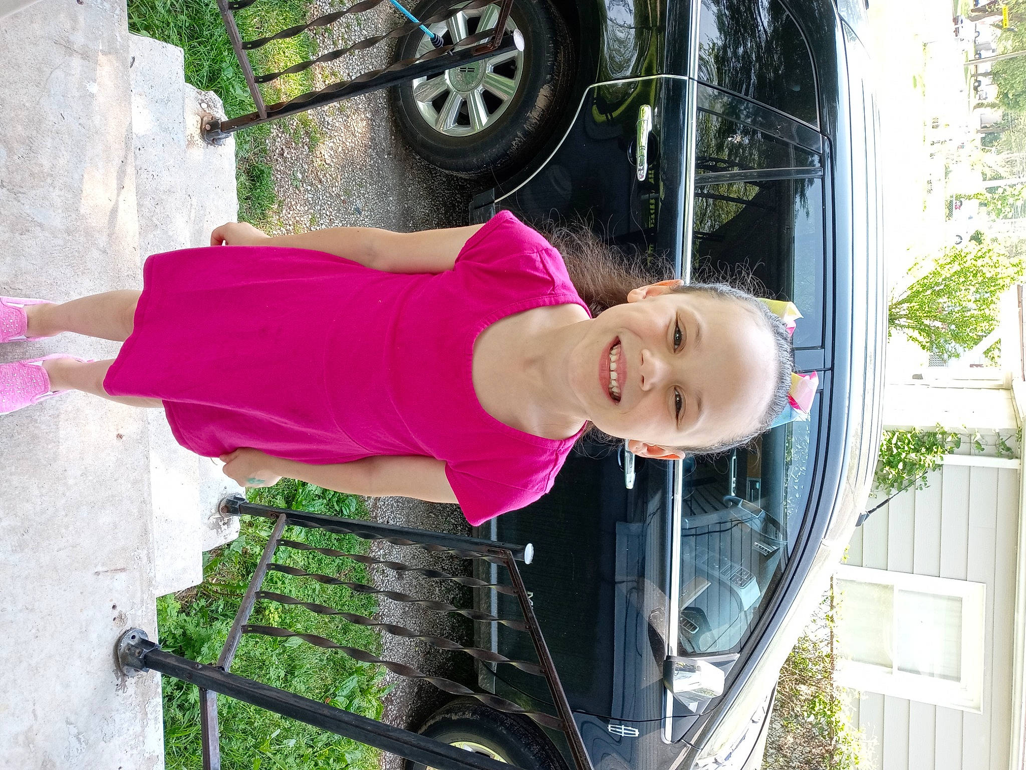 Halo joined the competition — help win amazing prizes! automotive_tire, baby_toddler_clothing, car, dress, hat, hubcap, joy, leisure, magenta, motor_vehicle, person, pink, plant, rim, smile, tire, tire_care, toddler, tree, vehicle