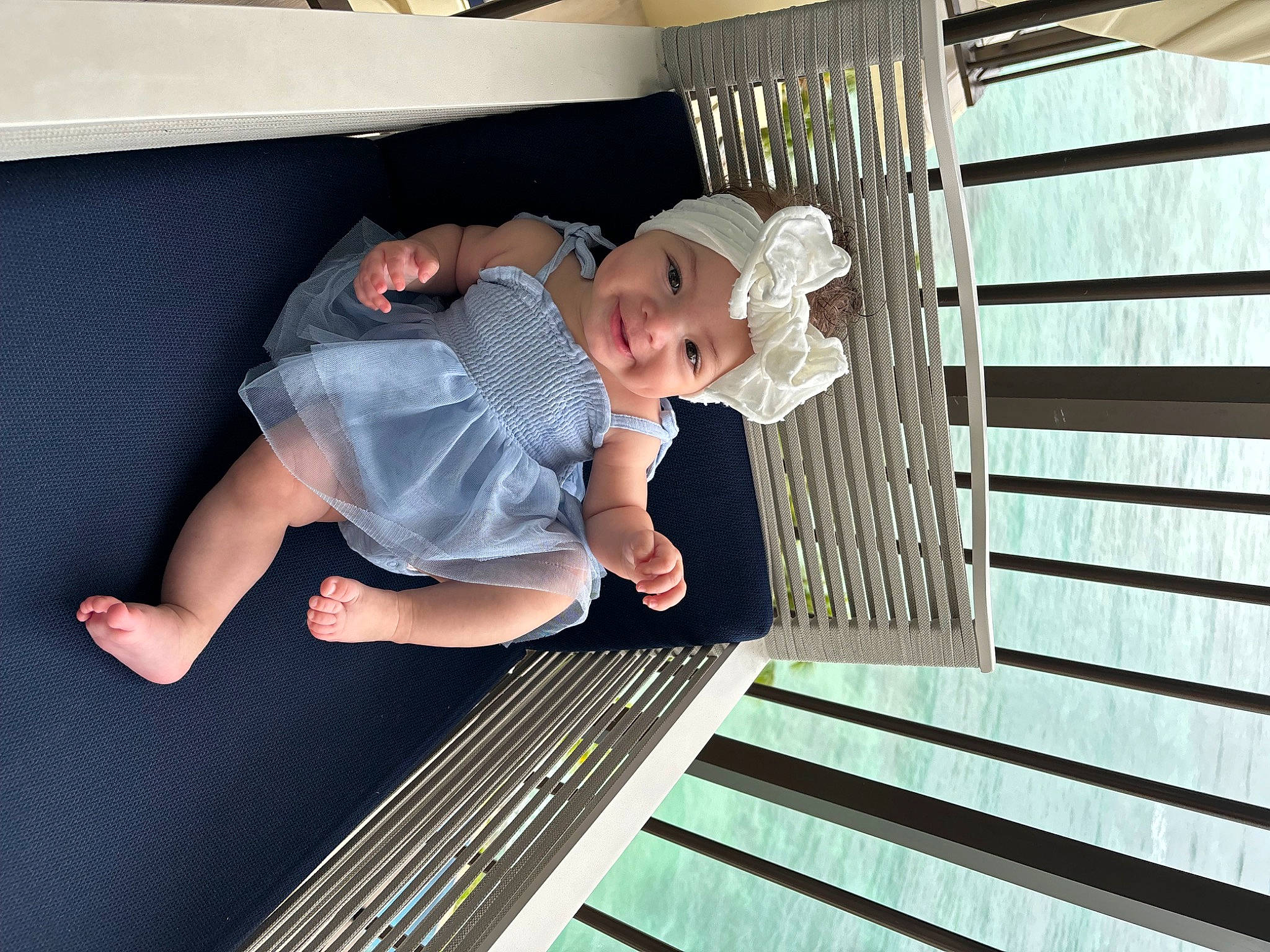 Alaia joined the competition — help win amazing prizes! baby, baby_toddler_clothing, child, comfort, flash_photography, flooring, fun, happy, hat, headwear, human_leg, joy, leg, leisure, line, person, room, sandal, sitting, standing