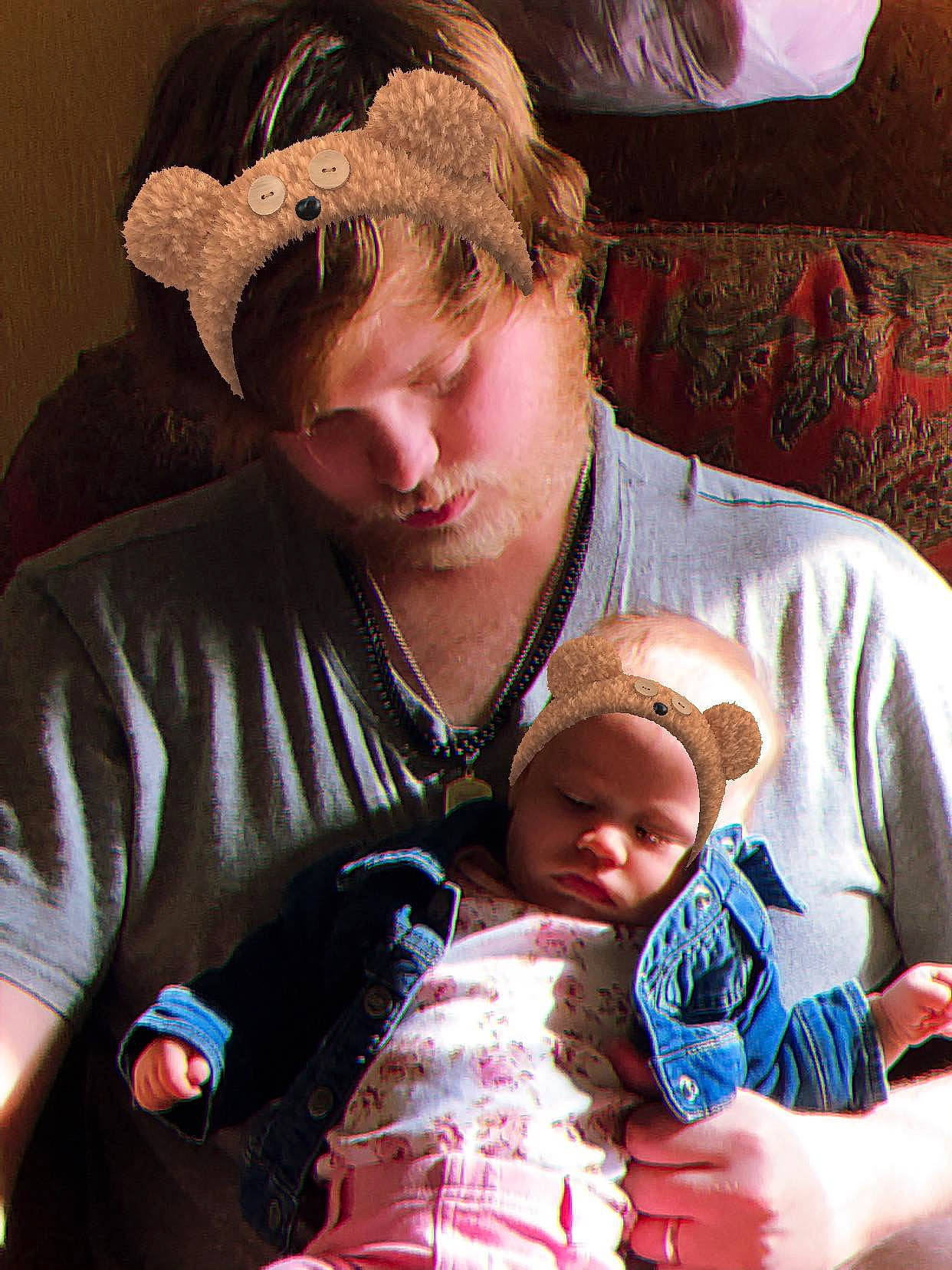 April joined the competition — help win amazing prizes! baby, cap, cheek, child, comfort, couch, ear, eyewear, finger, fun, hair, happy, headwear, lap, mouth, muscle, organ, people, person, skin