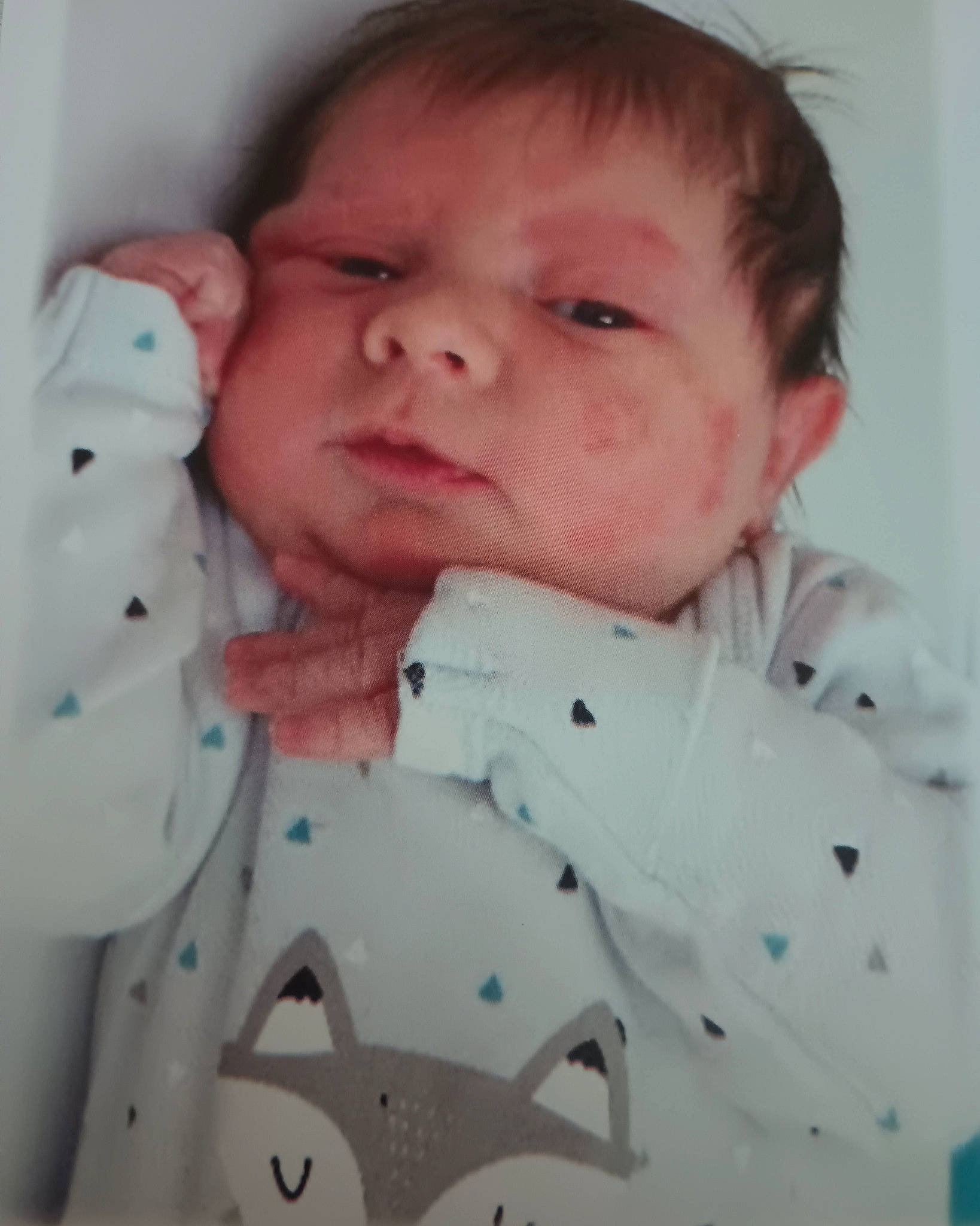 Haley joined the competition — help win amazing prizes! baby, baby_products, baby_sleeping, baby_toddler_clothing, cheek, child, collar, comfort, dress_shirt, iris, linens, lip, mouth, neck, nose, person, skin, sleeve, textile, toddler