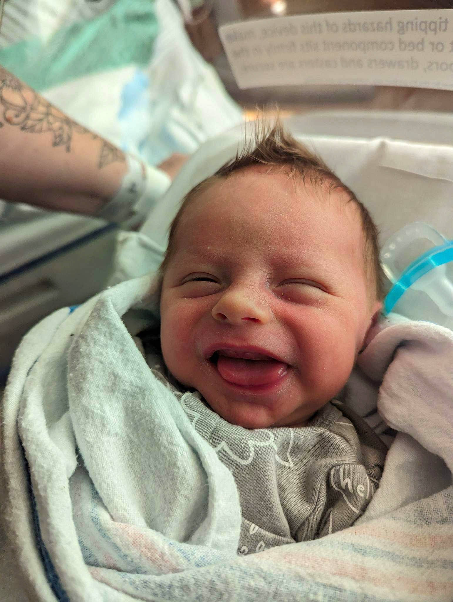 Finn joined the competition — help win amazing prizes! baby, baby_products, cheek, child, comfort, event, eye, eyebrow, fun, gesture, happy, head, linens, lip, mouth, nose, person, skin, smile, toddler