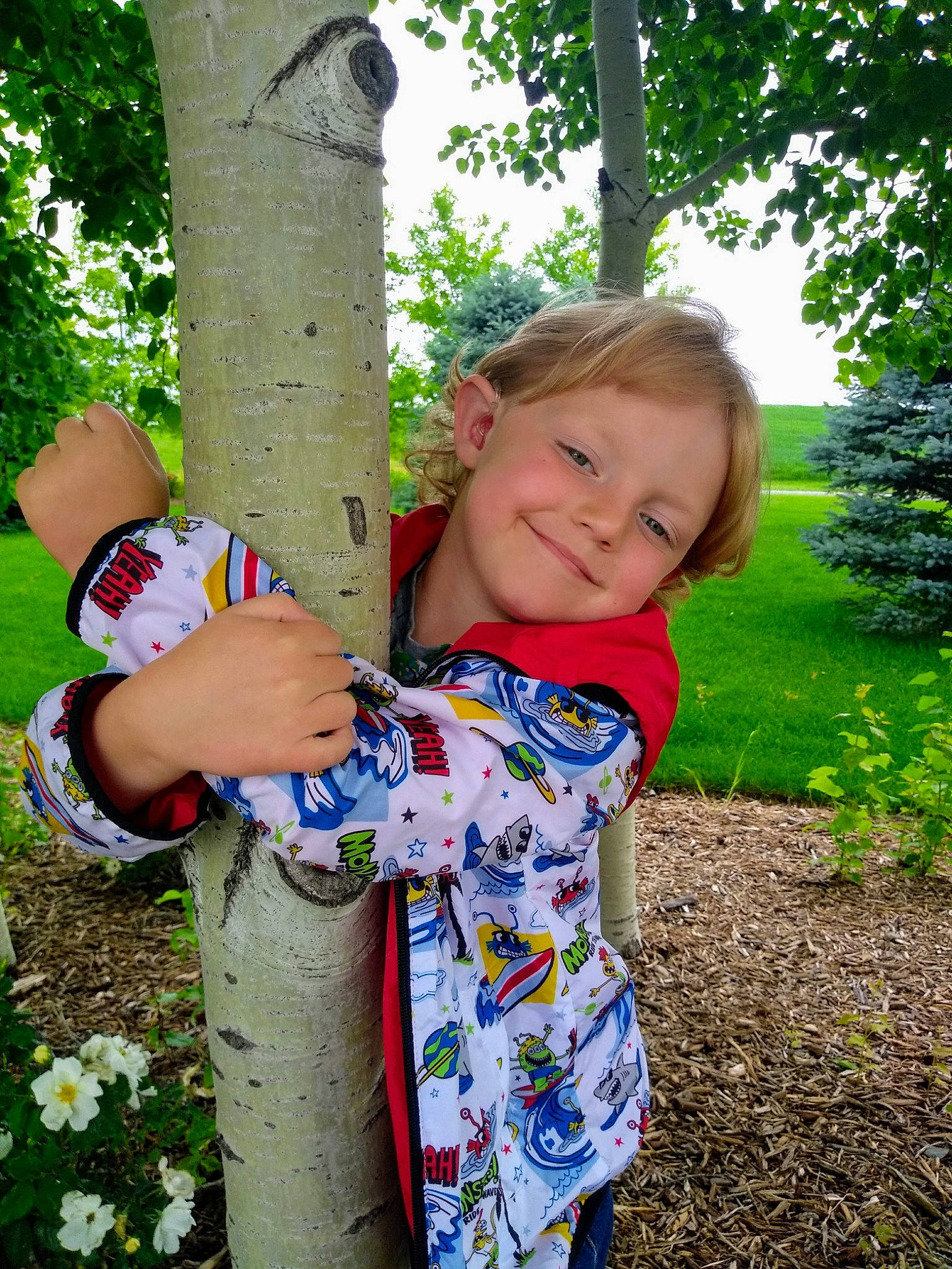 Coltin joined the competition — help win amazing prizes! baby, child, fun, garden, grass, hand, happy, joy, leaf, people, person, photography, plant, play, recreation, skin, spring, summer, toddler, tree