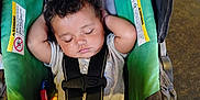 Knowledge joined the competition — help win amazing prizes! baby, car_seat, child, closed_eyes, clothing, comfort, curly_hair, floor, footwear, indoor, infant, nike_shoes, peaceful, relaxed, safety_harness, seat, sleeping, straps, toddler, toy