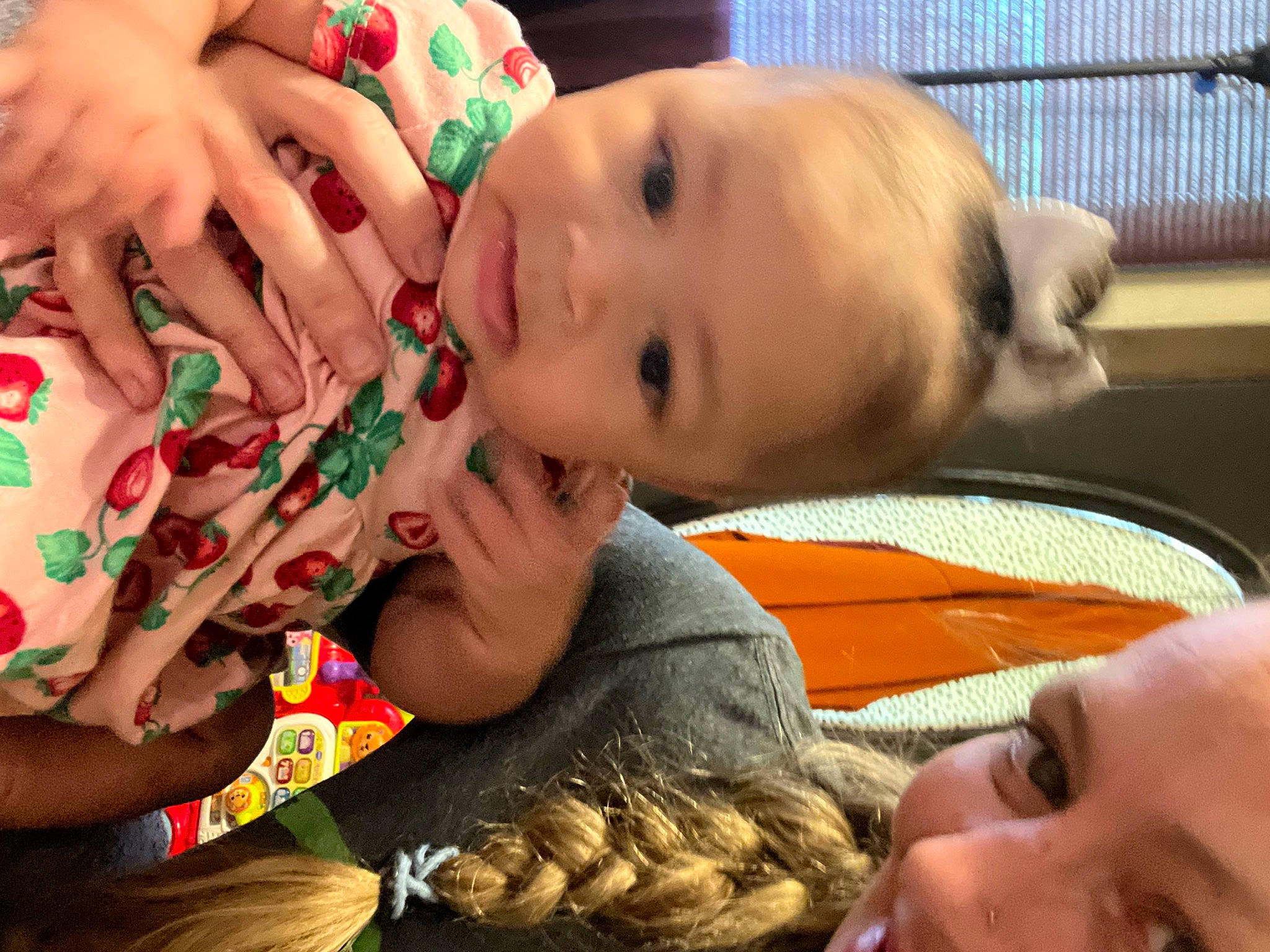 Makennah joined the competition — help win amazing prizes! arm, baby, cheek, eye, eyelash, face, facial_expression, finger, gesture, happy, human, iris, mammal, mouth, neck, nose, organ, person, skin, smile