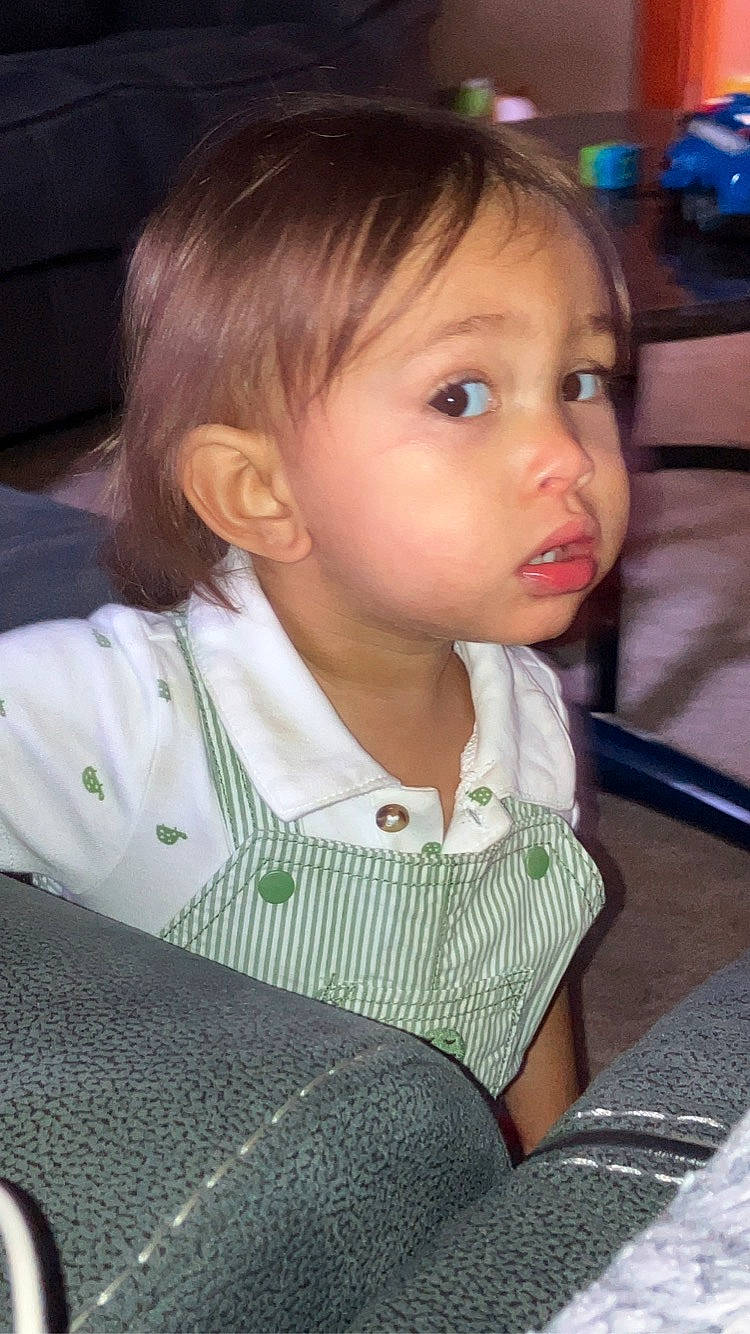 Dessiah is registered to the contest to win money with this photo: baby_toddler_clothing, blue, cheek, chin, cool, ear, eye, eyebrow, eyelash, hair, hairstyle, iris, lip, mammal, mouth, nose, person, skin, sleeve, standing