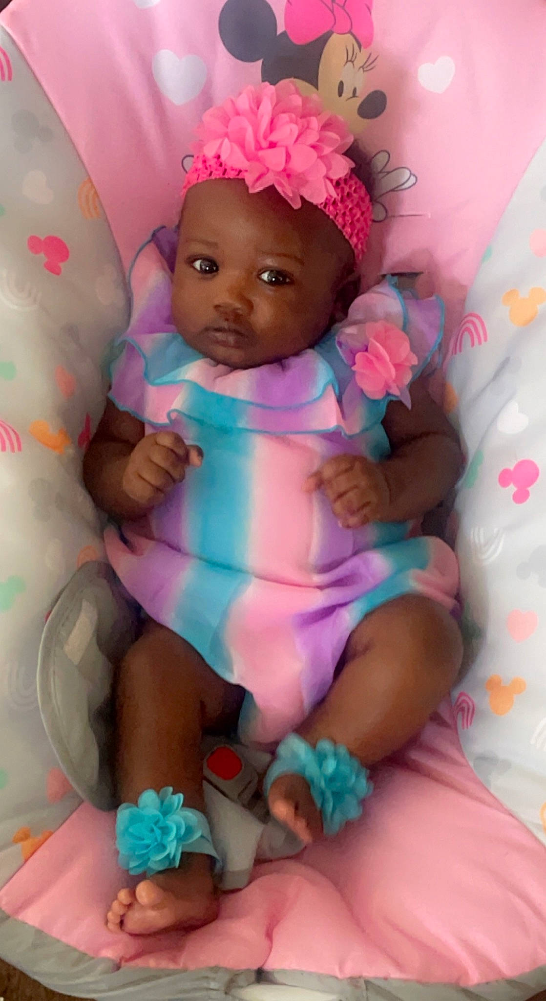 Harmony joined the competition — help win amazing prizes! arm, baby, baby_toddler_clothing, child, comfort, dress, eye, finger, hand, happy, headgear, leg, magenta, nail, person, pink, skin, textile, thigh, thumb