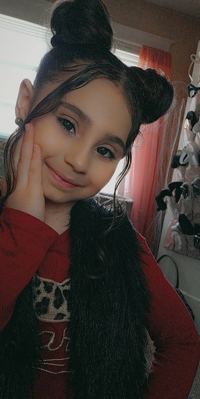 Jaylani joined the competition — help win amazing prizes! chin, eye, eyebrow, eyelash, flash_photography, forehead, gesture, hair, hat, head, headgear, jaw, joy, lip, lipstick, neck, person, pink, shoulder, skin