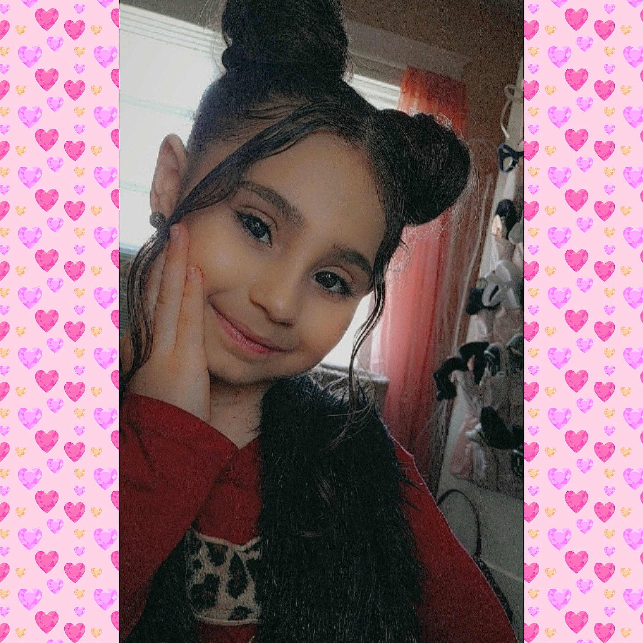 Jaylani joined the competition — help win amazing prizes! bangs, black_hair, cap, cool, eyebrow, eyelash, fashion_design, fedora, happy, hat, joy, lip, lipstick, magenta, material_property, person, pink, skin, smile, street_fashion