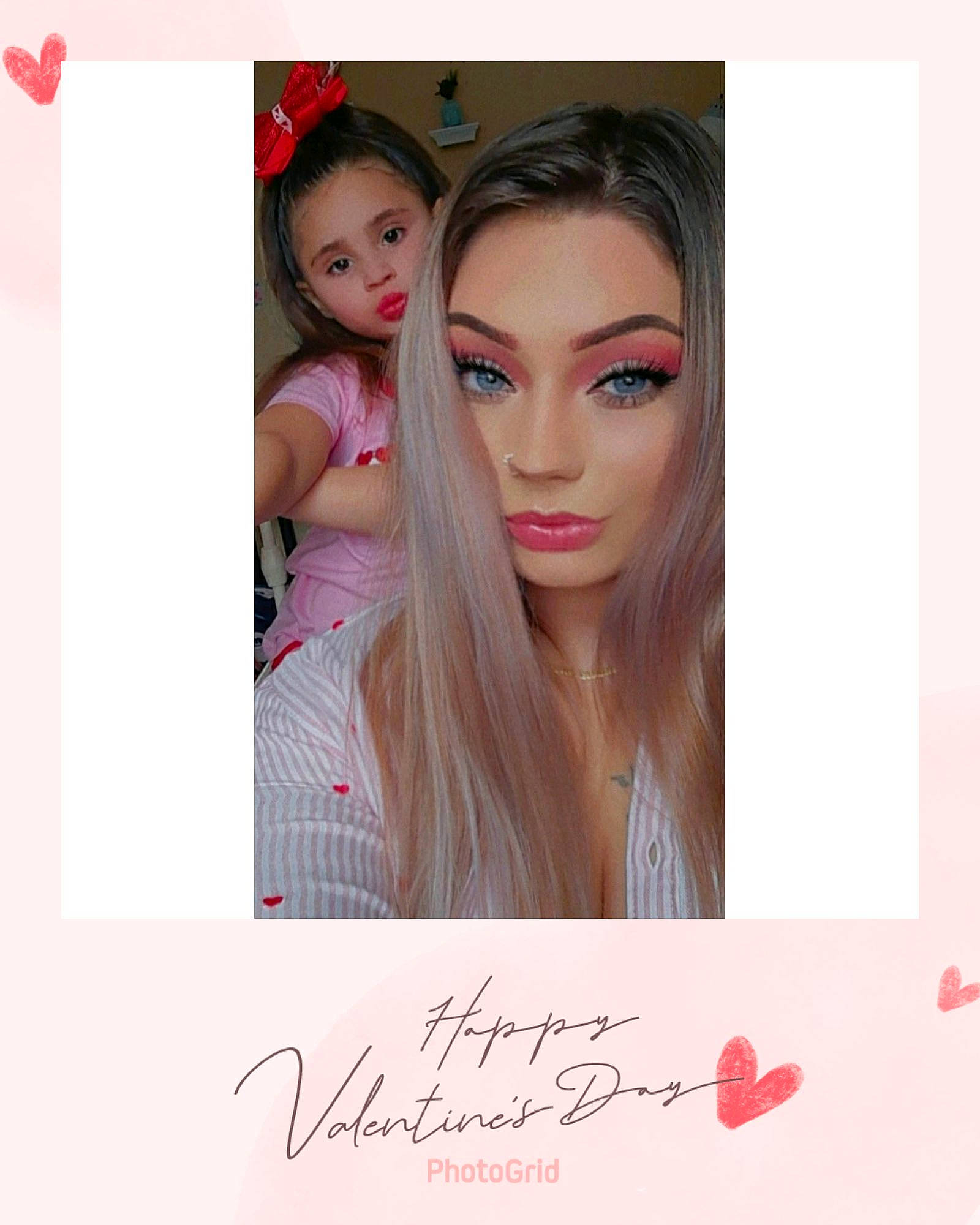 Jaylani joined the competition — help win amazing prizes! chin, cosmetics, eye_liner, eyebrow, eyelash, font, happy, head, iris, lip, long_hair, magenta, makeover, material_property, neck, person, pink, skin, step_cutting, violet