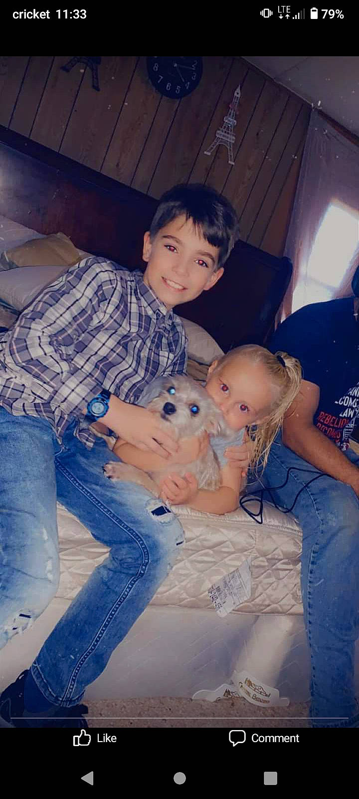 Jaden joined the competition — help win amazing prizes! comfort, face, facial_expression, flash_photography, hairstyle, happy, iris, jeans, joy, lap, mammal, mouth, muscle, person, shorts, shoulder, skin, t_shirt, thigh, toddler