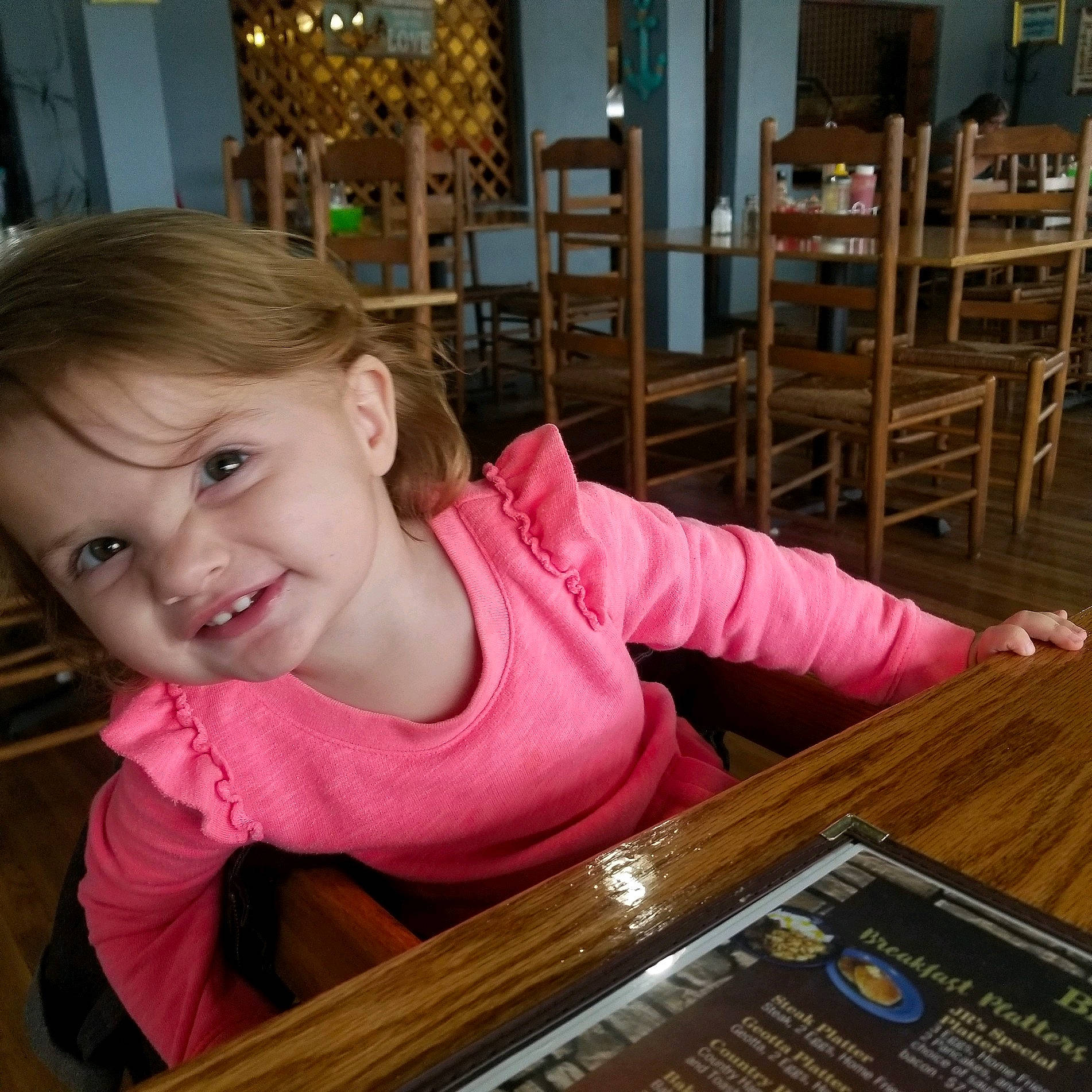 Anastasia joined the competition — help win amazing prizes! baby, child, fun, hand, joy, person, play, smile, toddler, wood