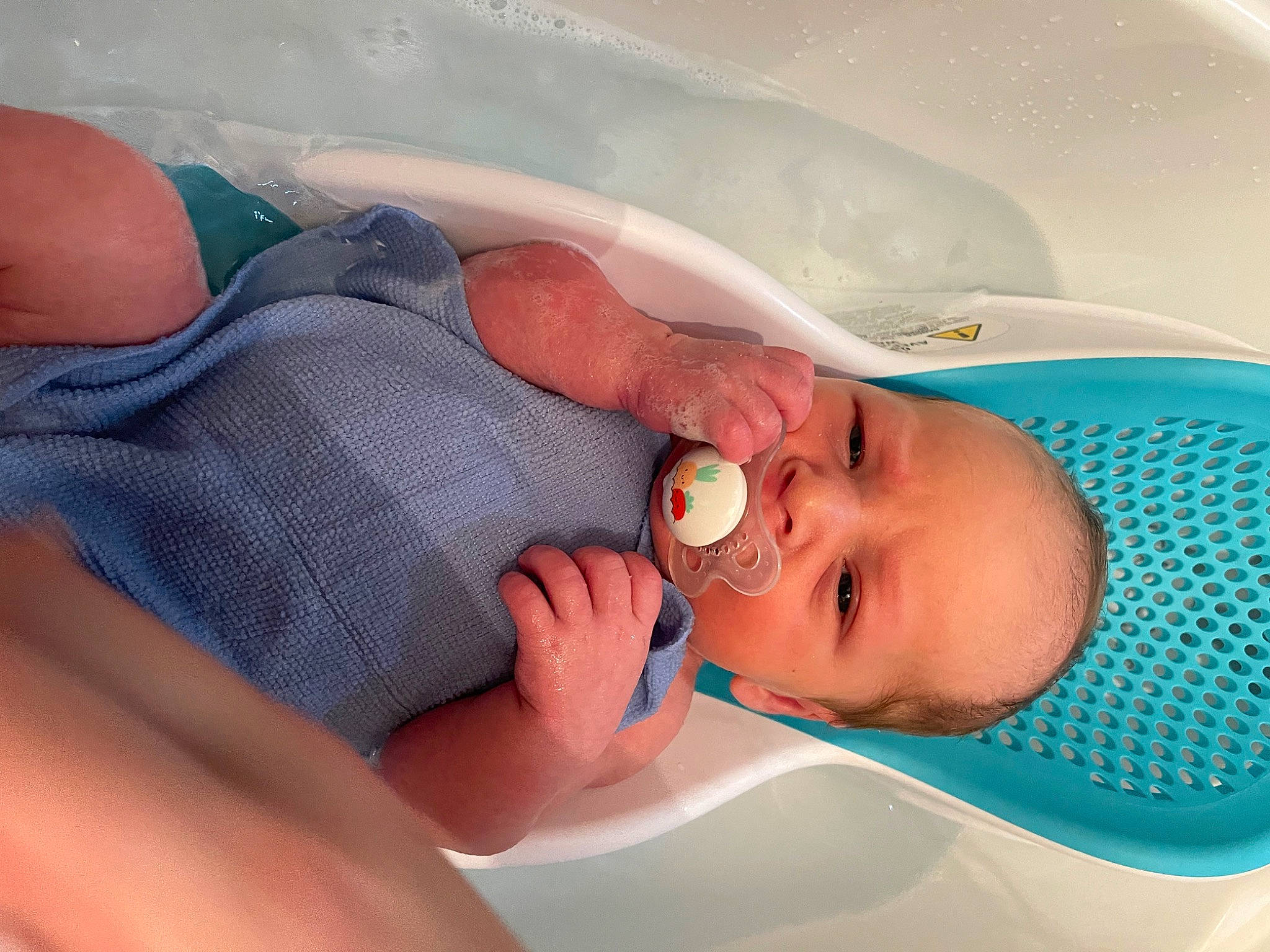Brodie is registered to the contest to win money with this photo: baby, baby_products, baby_toddler_clothing, bathing, child, comfort, hat, health_care, person, service, thumb, toddler