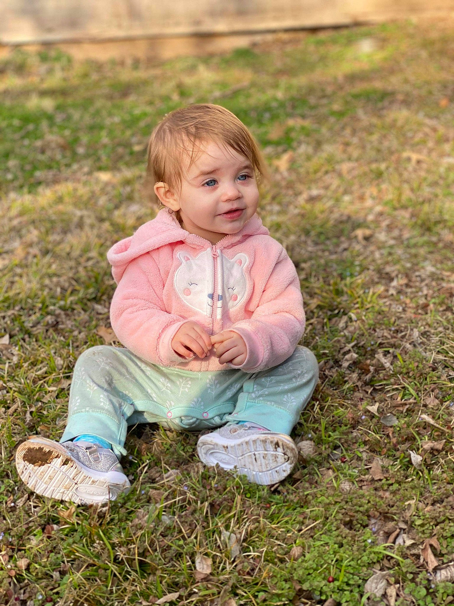 Avalon joined the competition — help win amazing prizes! baby, child, fun, grass, happy, lawn, leaf, meadow, people, people_in_nature, person, photograph, photography, plant, play, sitting, smile, soil, spring, toddler