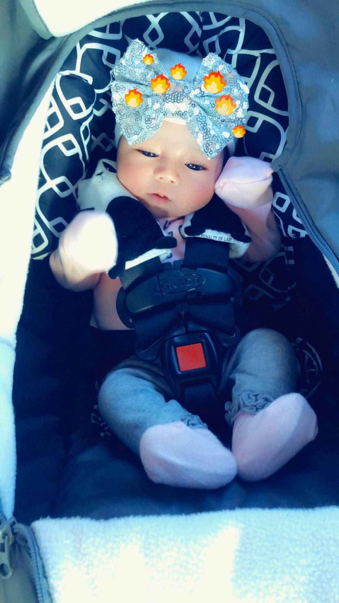 Emmi is registered to the contest to win money with this photo: baby, baby_products, beanie, blue, cheek, child, doll, hair_accessory, headgear, headpiece, person, product, toddler, toy