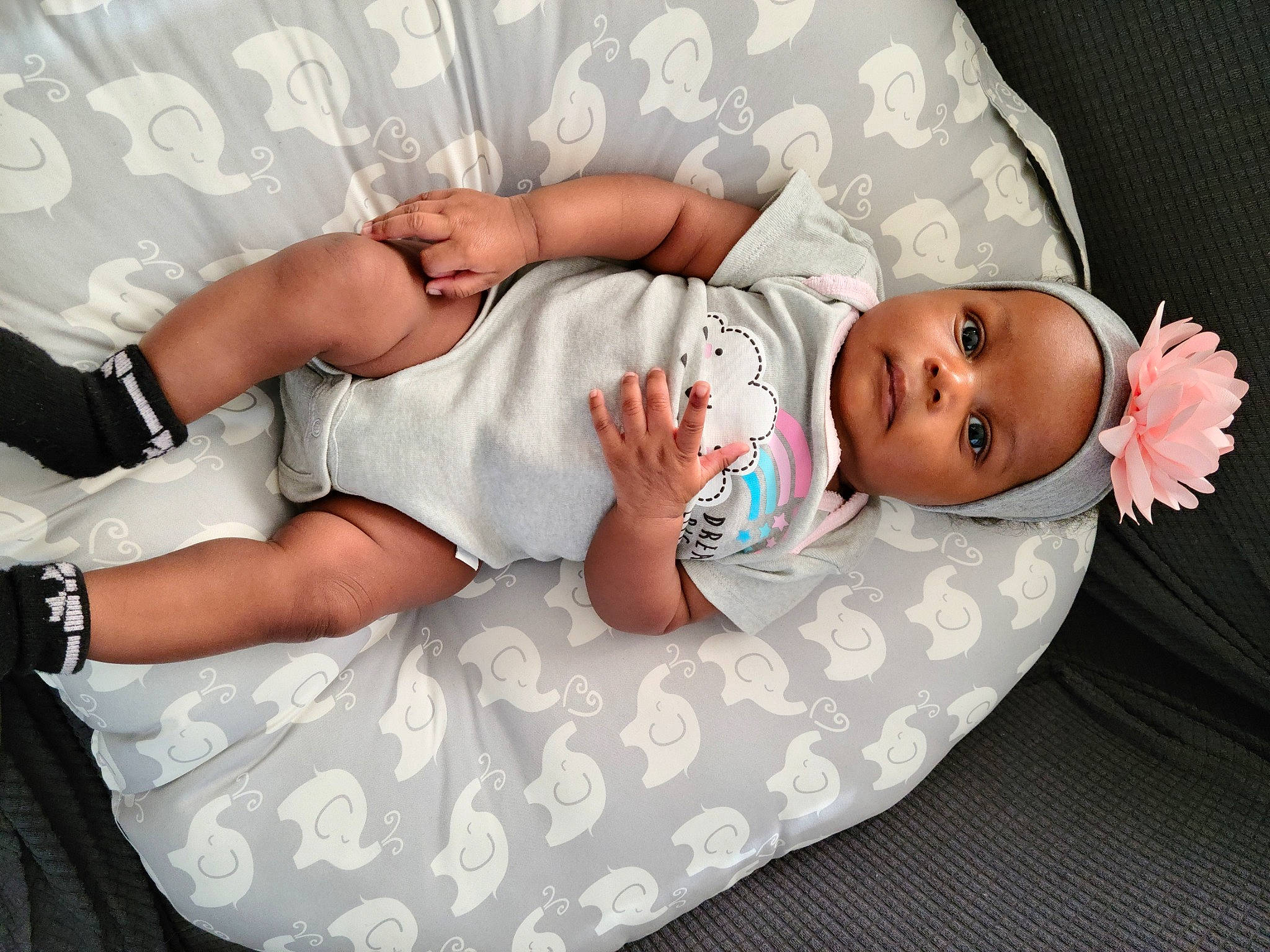 Eri joined the competition — help win amazing prizes! baby, baby_sleeping, baby_toddler_clothing, comfort, dress, eye, finger, hand, head, headgear, human_body, joint, knee, leg, person, pink, skin, sleeve, t_shirt, thigh